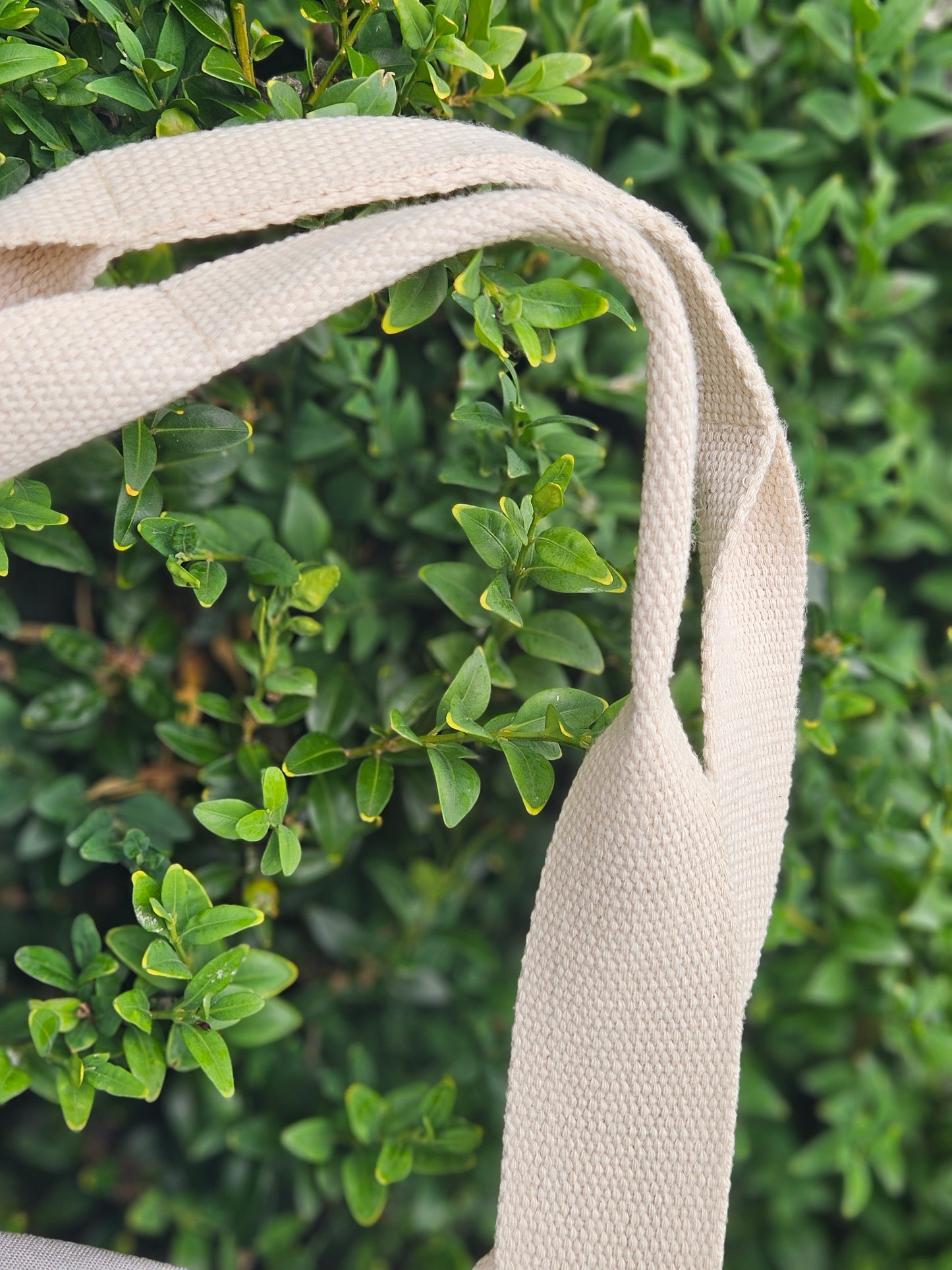 Organic Embroidered Bee Barrel Bag