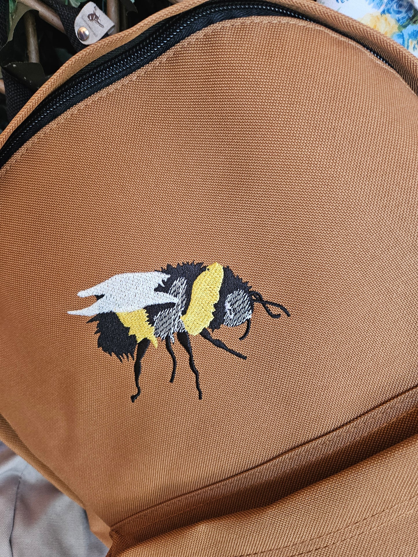 Embroidered Bumble Bee Rucksack