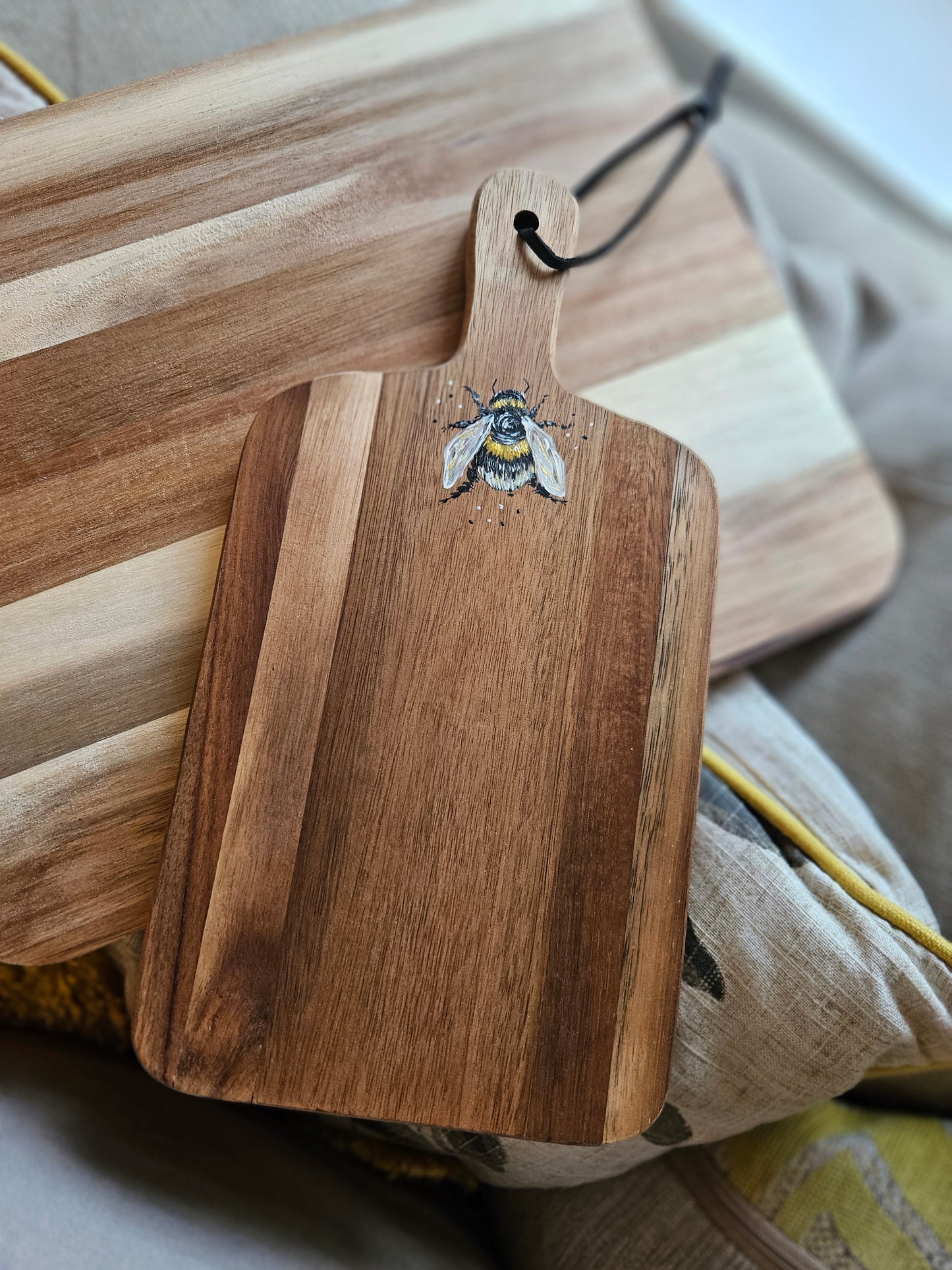 Bee Acacia Wooden Hand Painted Small Boards