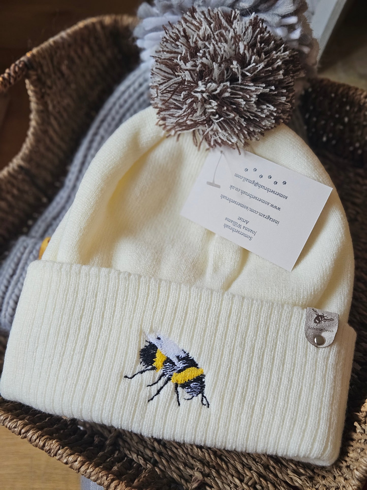 Embroidered Bee Hat