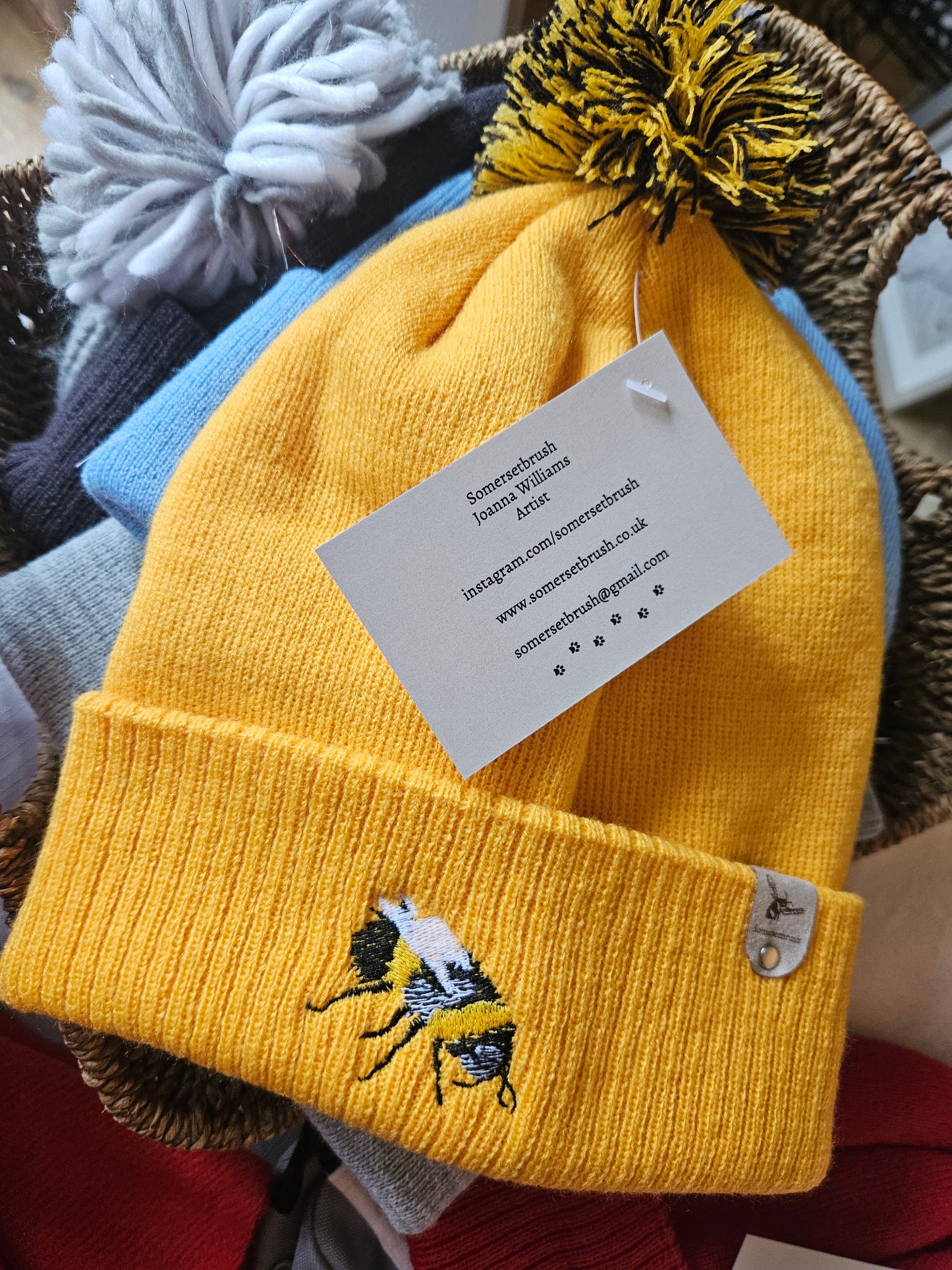 Embroidered Bee Hat