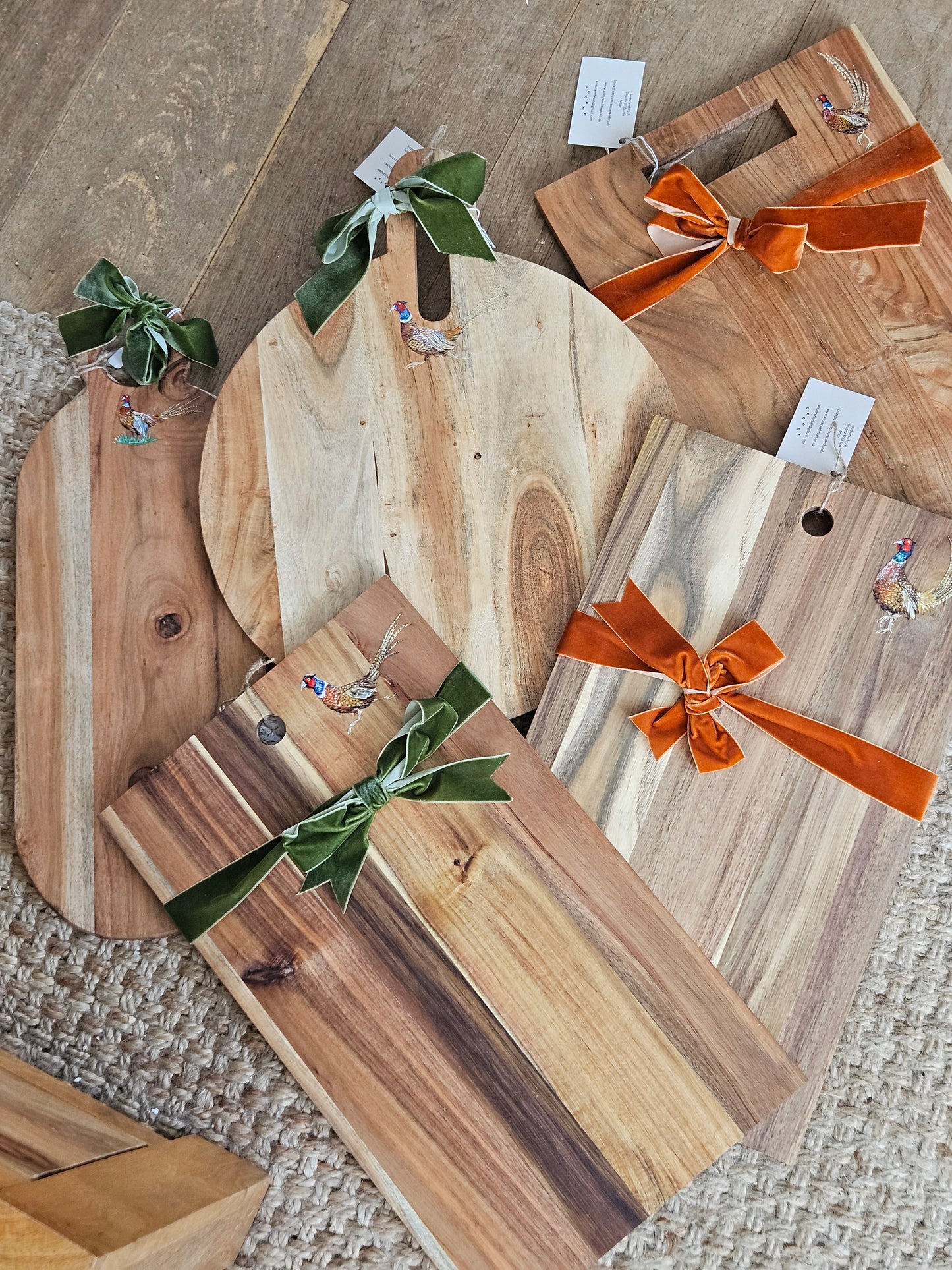Hand Painted Pheasant Serving Boards (different designs and sizes available)