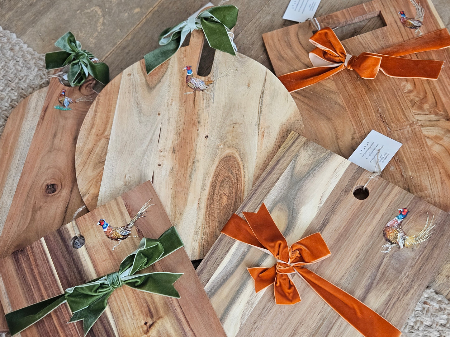 Hand Painted Pheasant Serving Boards (different designs and sizes available)