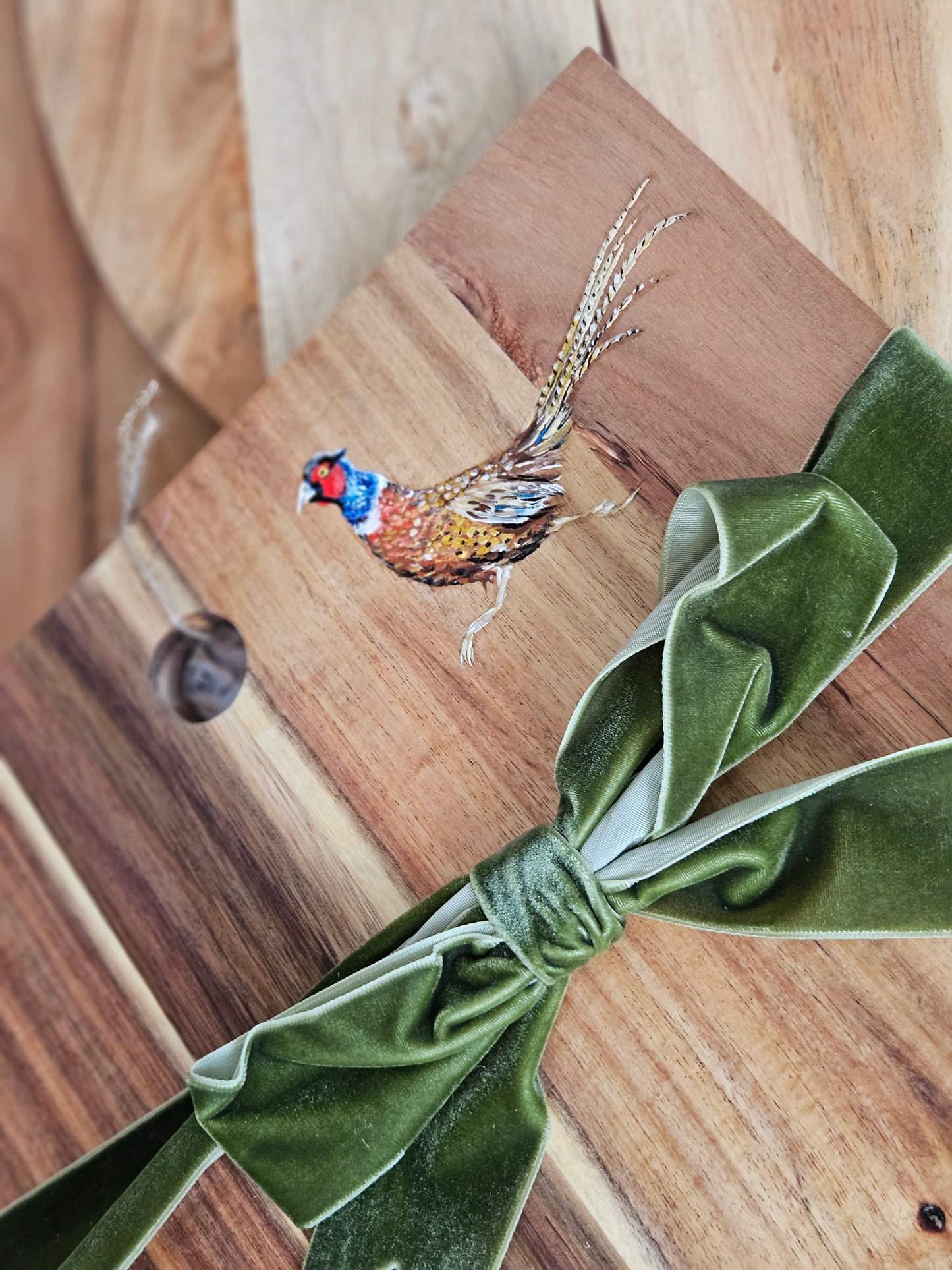 Hand Painted Pheasant Serving Boards (different designs and sizes available)