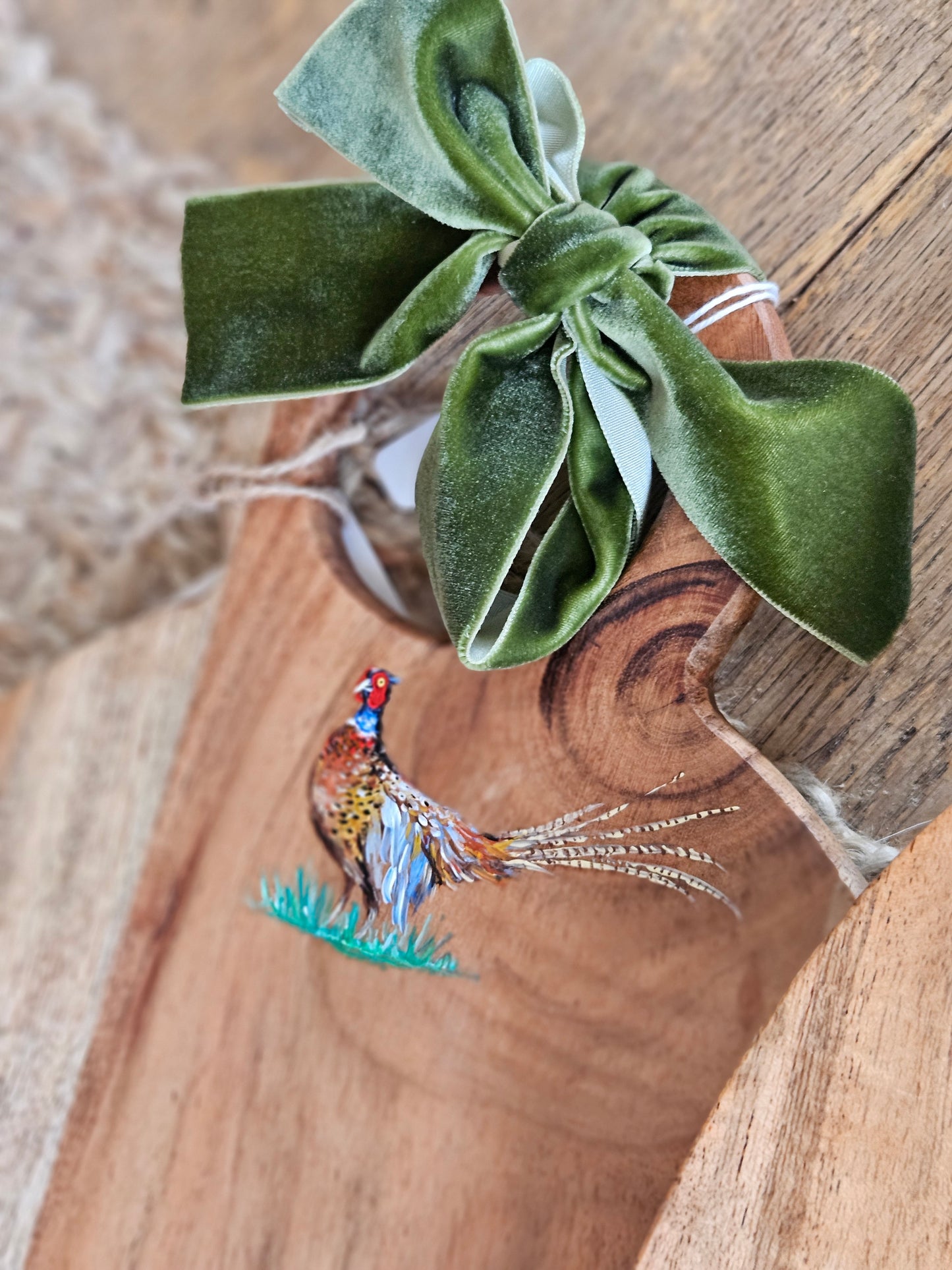 Hand Painted Pheasant Serving Boards (different designs and sizes available)