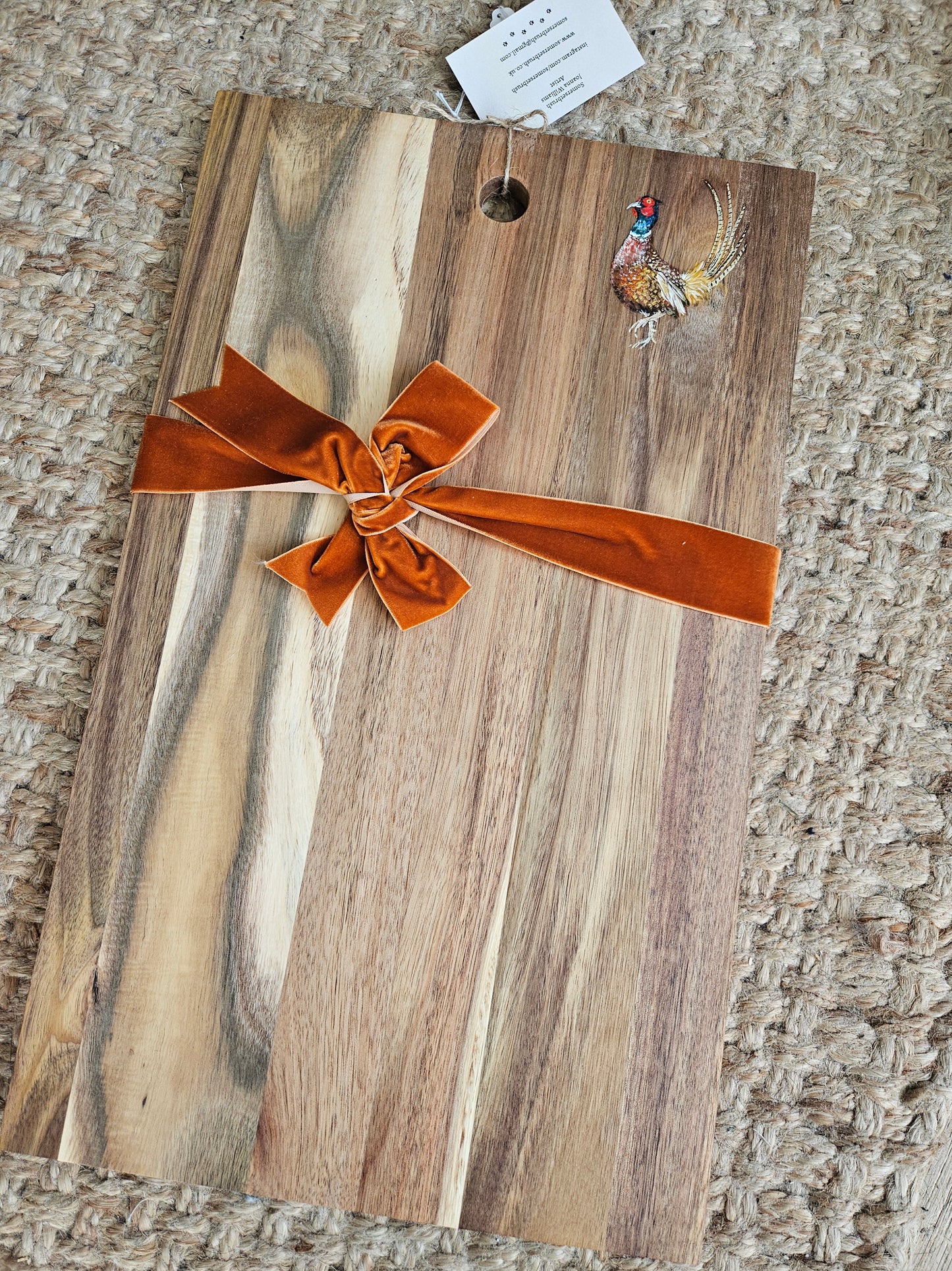 Hand Painted Pheasant Serving Boards (different designs and sizes available)