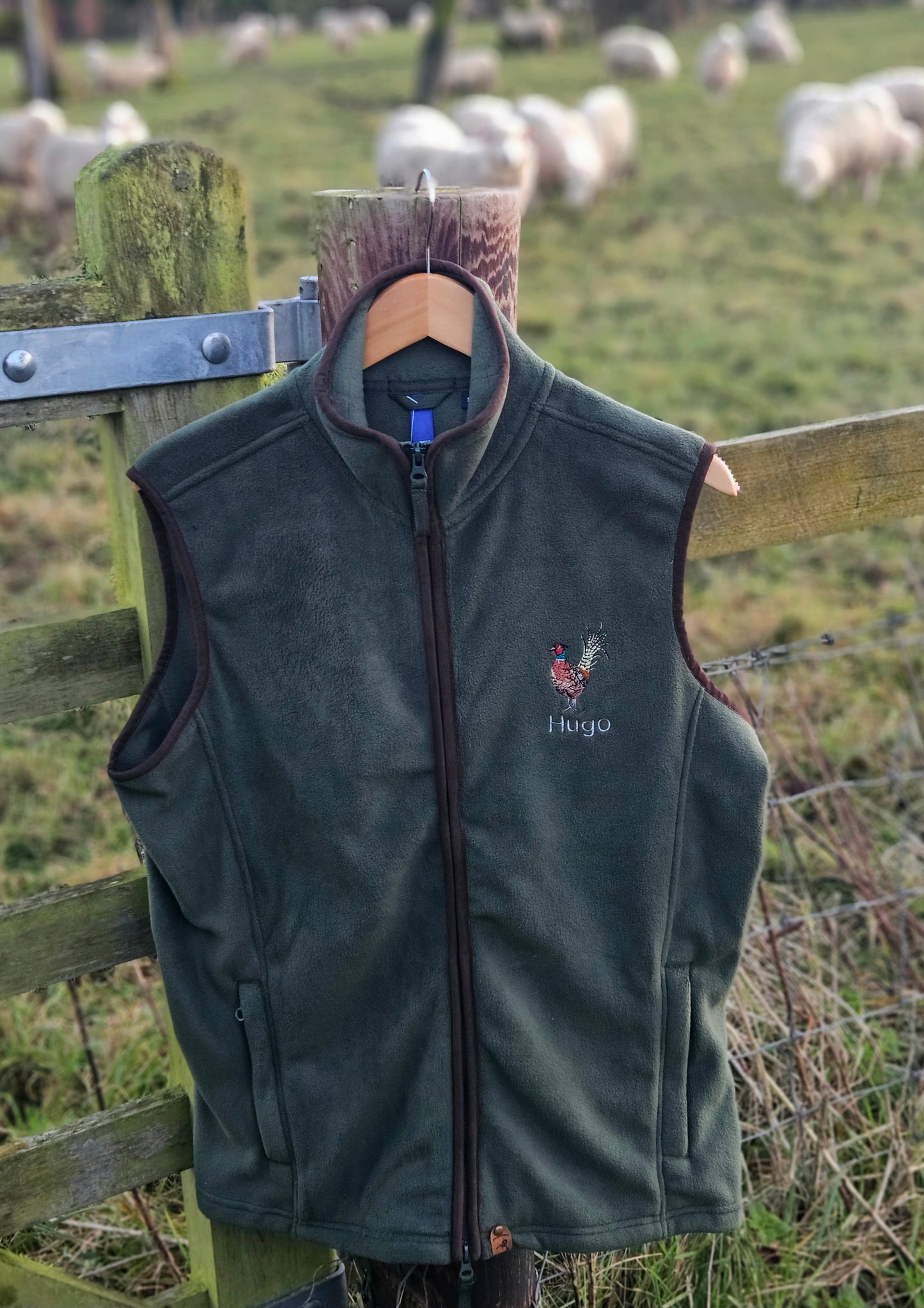 Embroidered Pheasant Gilet - (Men's)