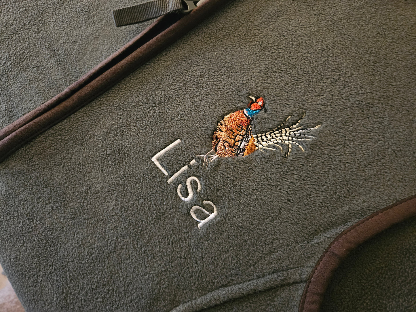 Embroidered Pheasant Gilet - (women's)