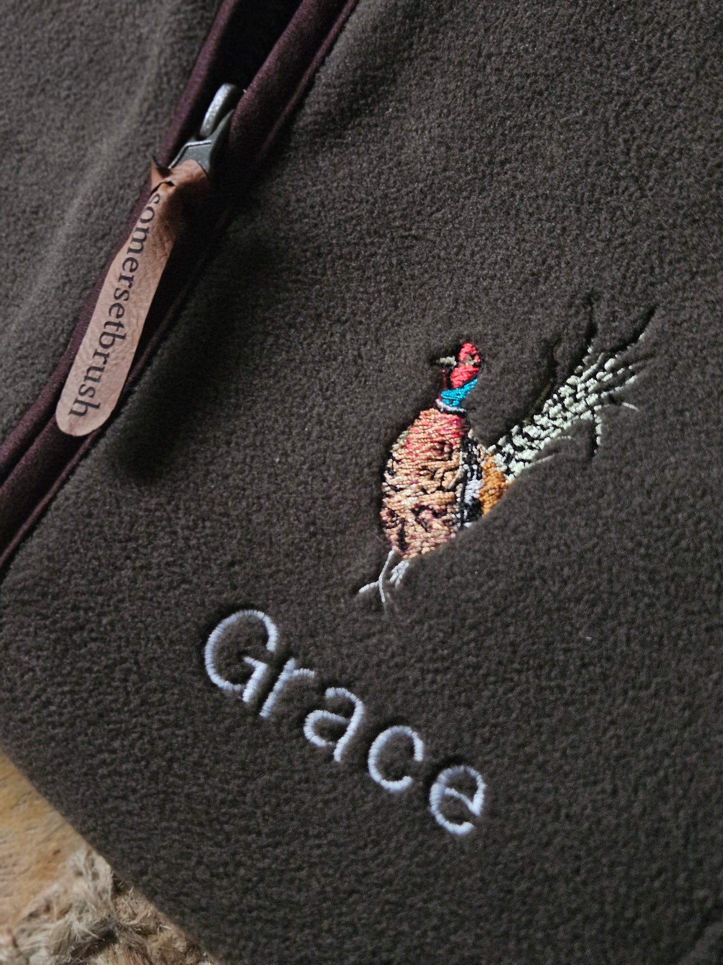 Children's Embroidered Pheasant Gilets