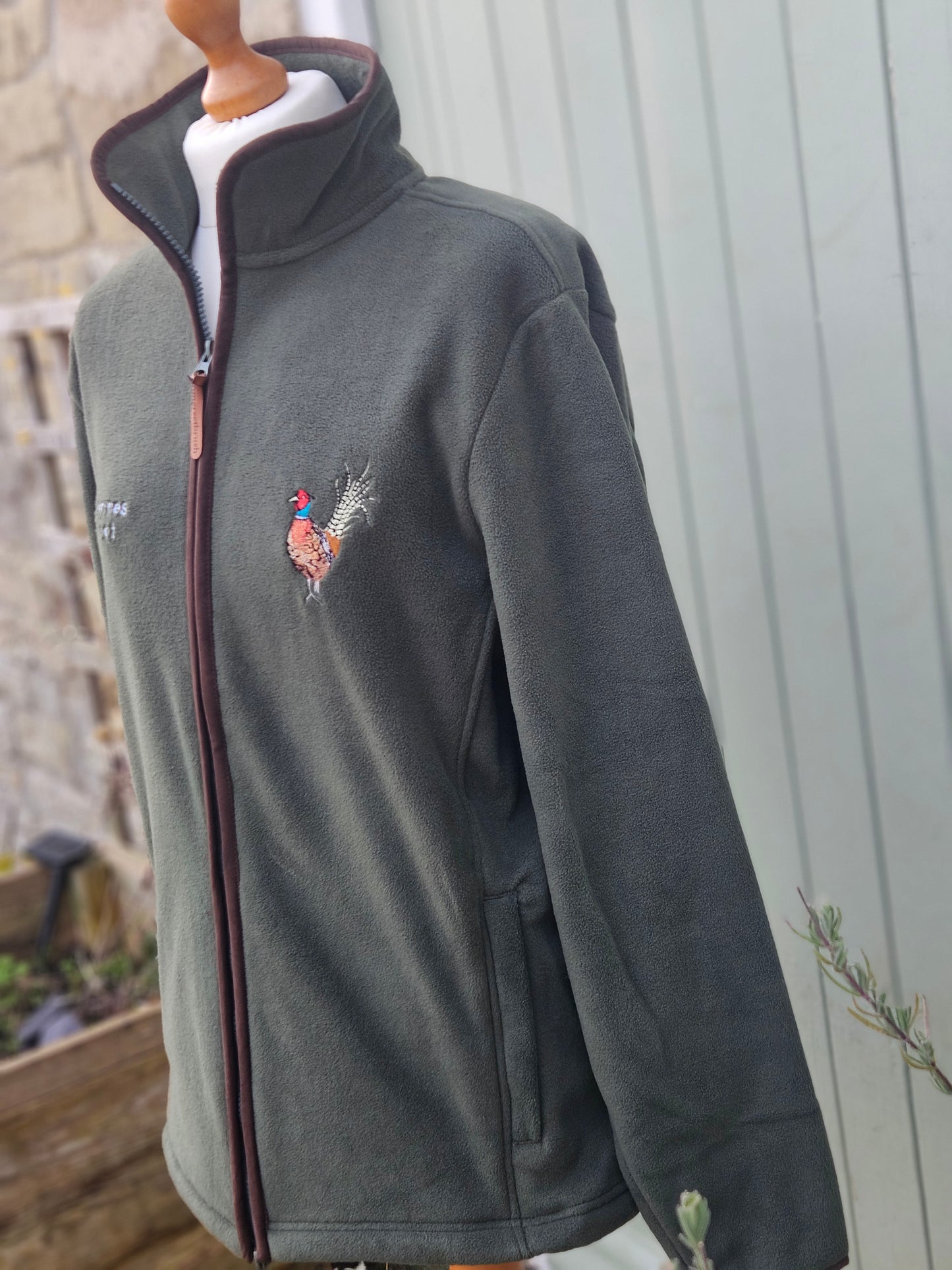 Embroidered Pheasant Fleece Jacket ( Men's )