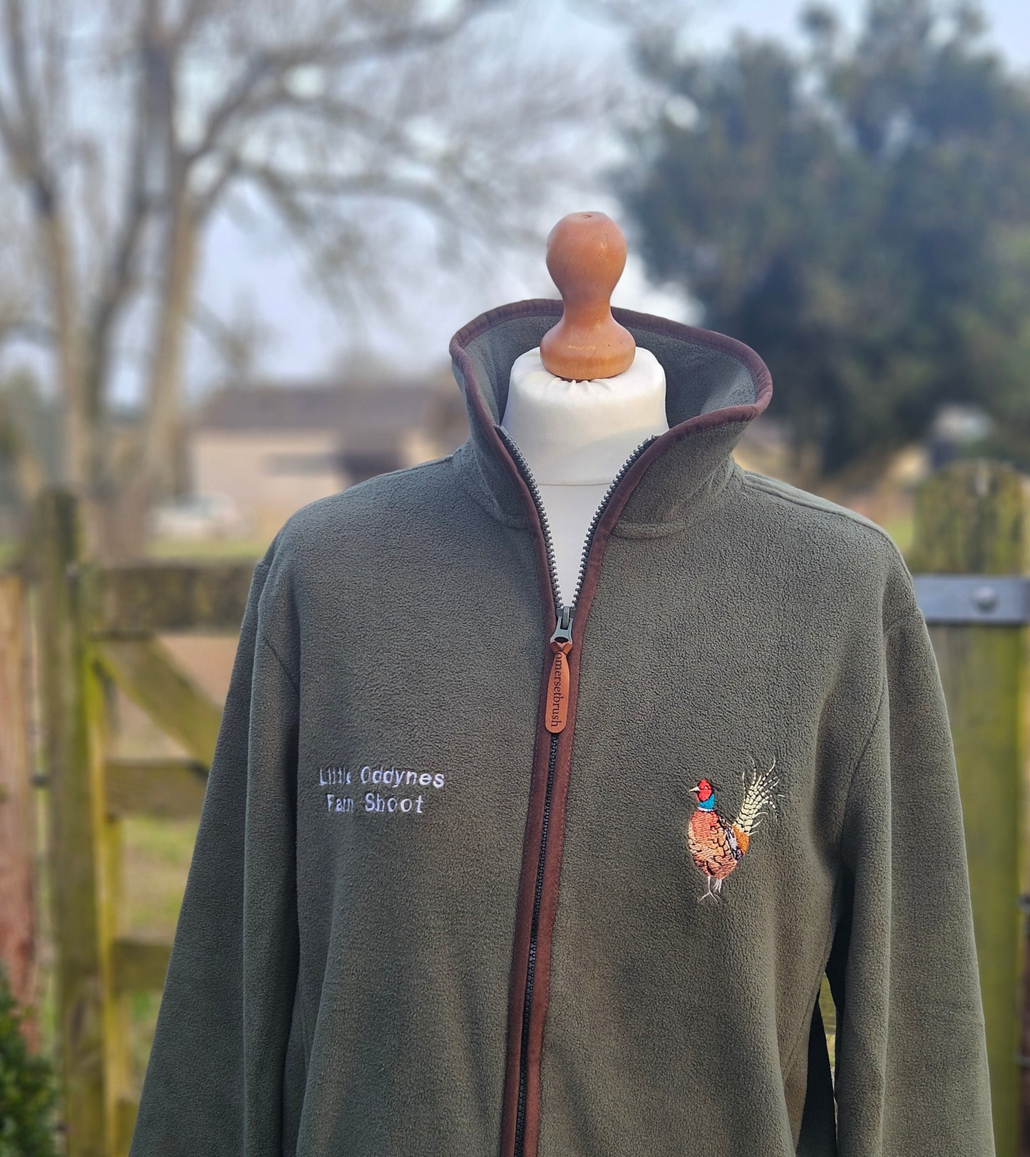 Embroidered Pheasant Fleece Jacket ( Men's )