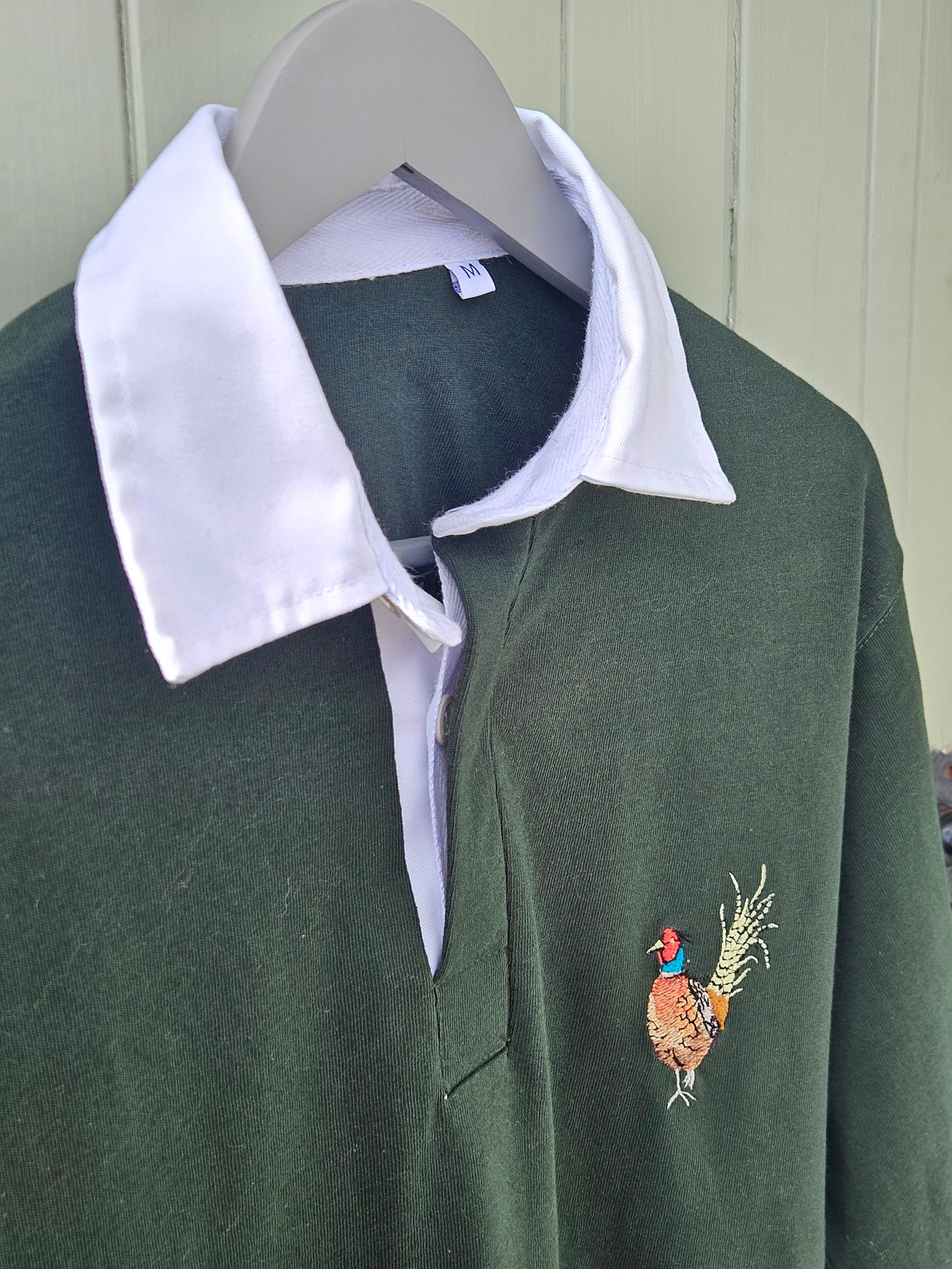 Embroidered Pheasant Smart Shirt. MEN'S