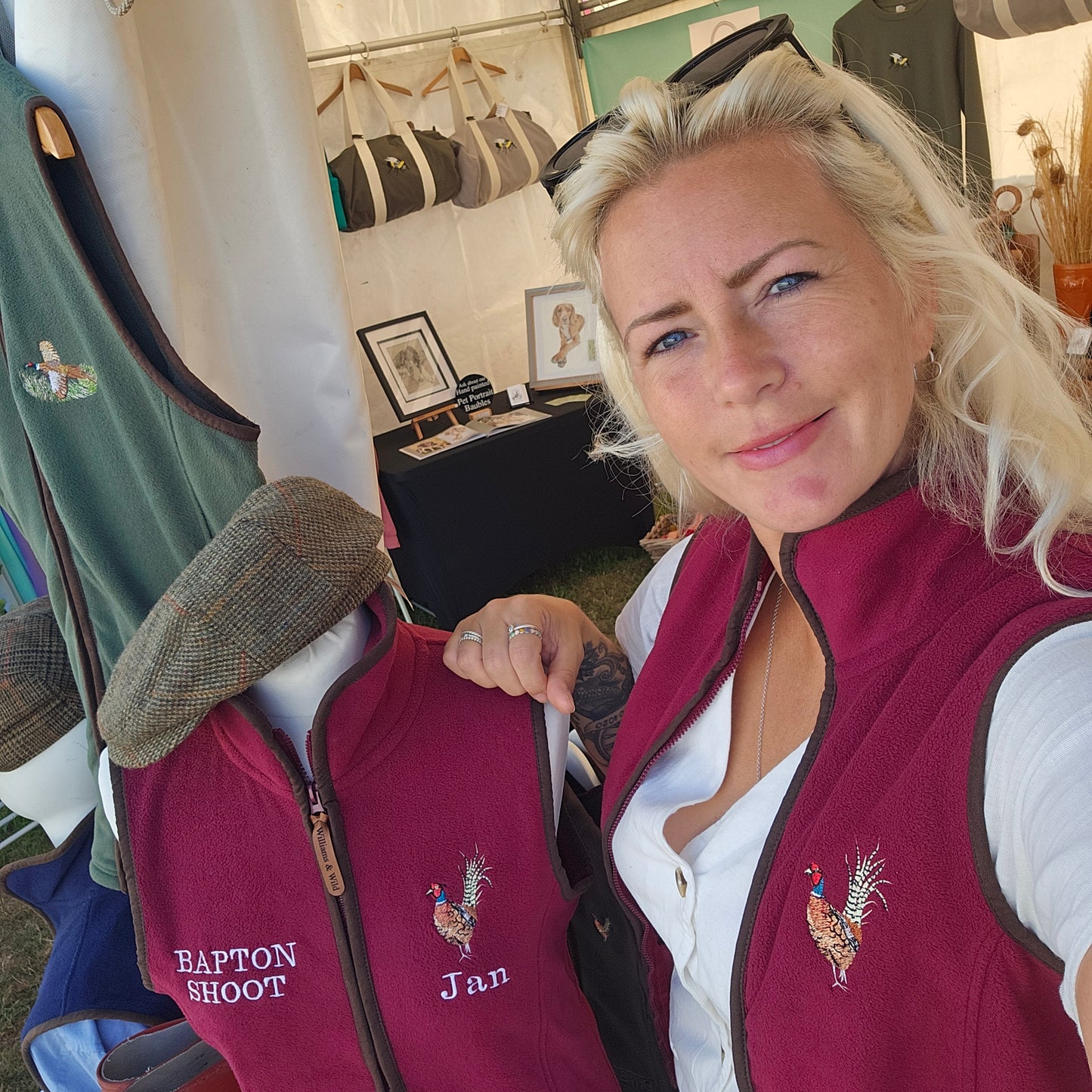 Embroidered Pheasant Gilet -  (women's)