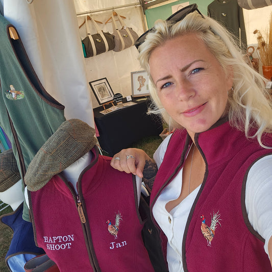 Embroidered Pheasant Gilet -  (women's)