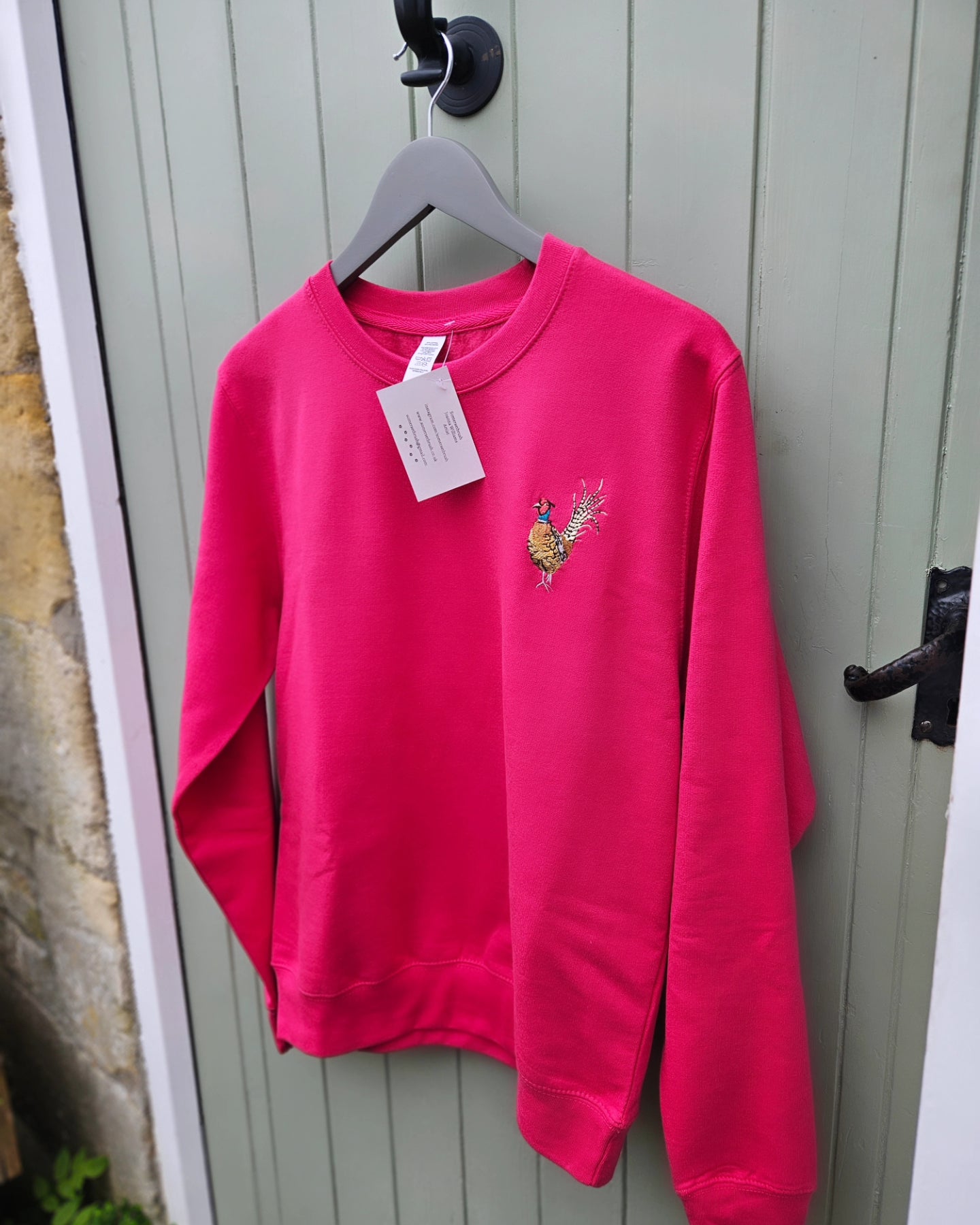 Embroidered Pheasant Sweatshirts. UNISEX