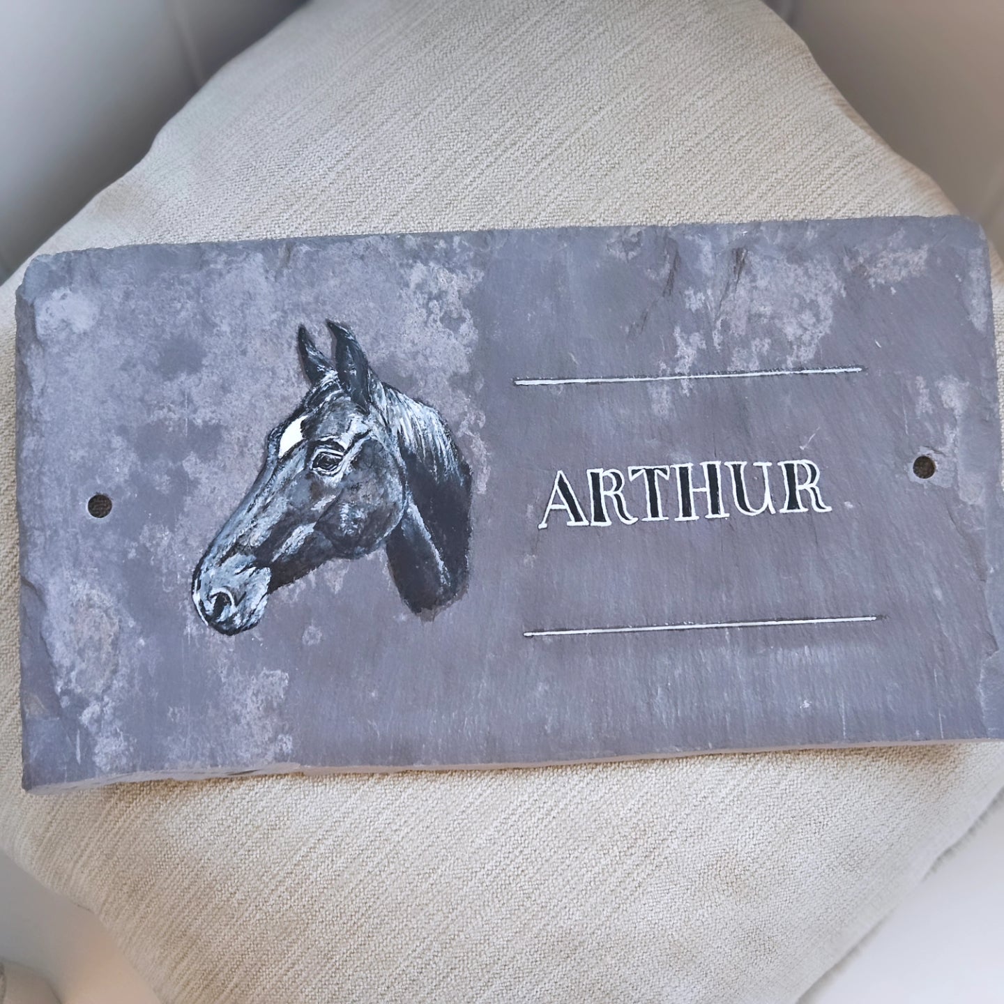 Horse Slate Plaque