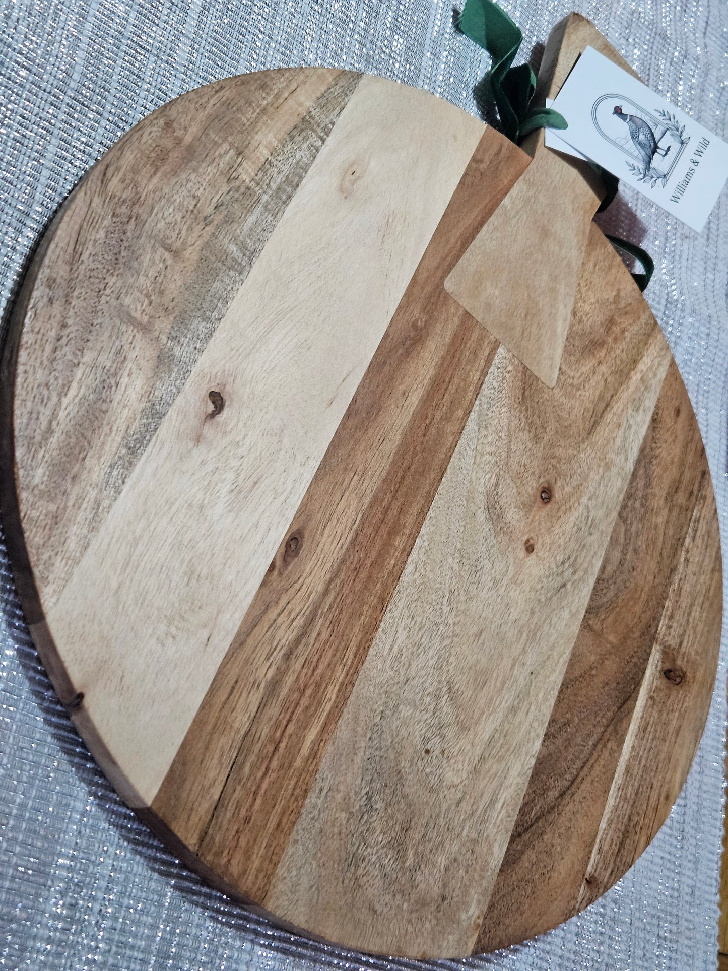 Circular Hand Painted Pheasant Serving Board