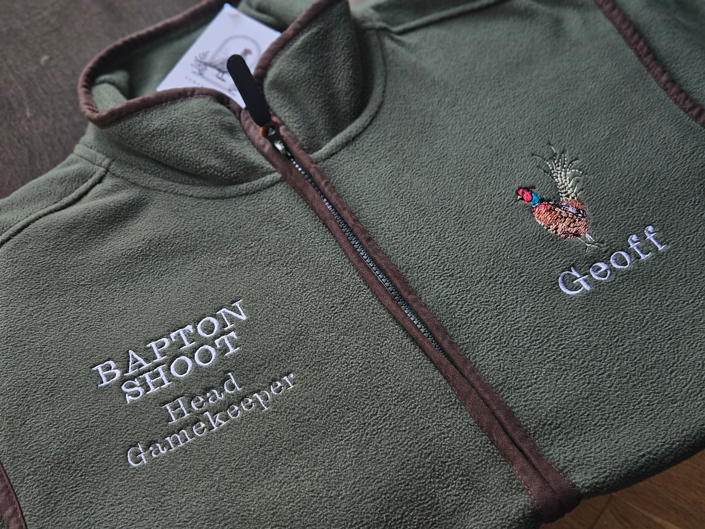 Embroidered Pheasant Gilet - (Men's)