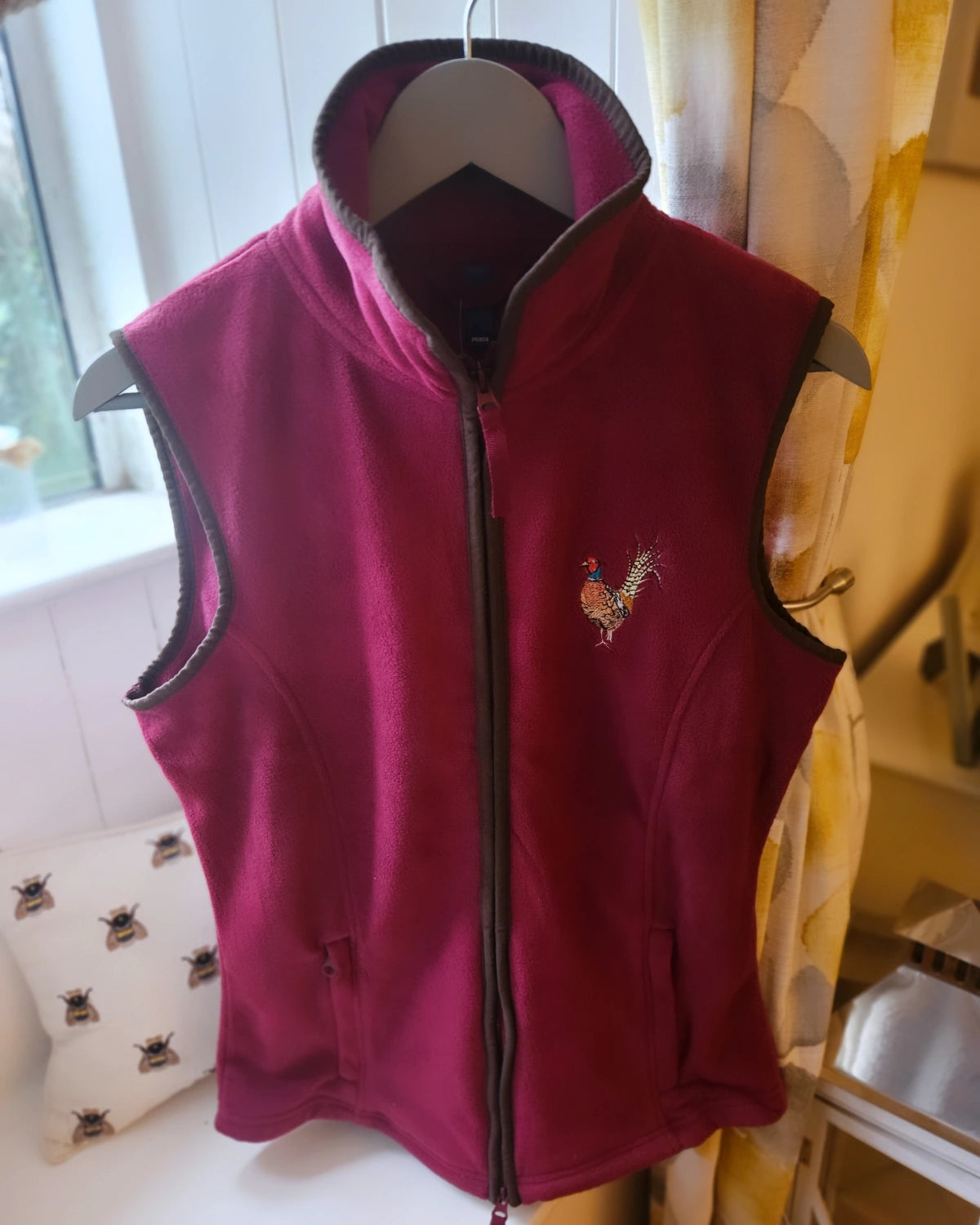 Embroidered Pheasant Gilet - (women's)