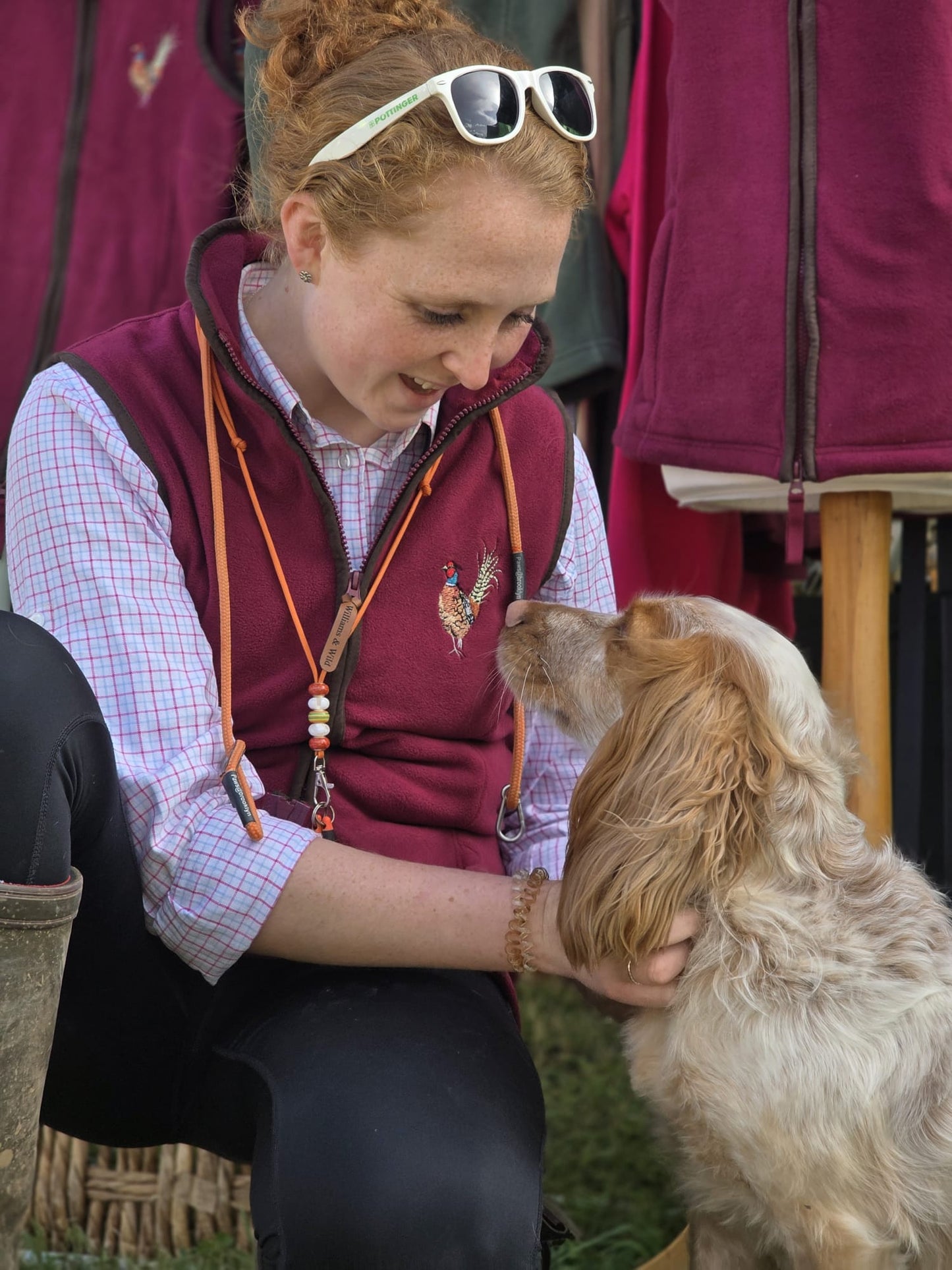Embroidered Pheasant Gilet -  (women's)
