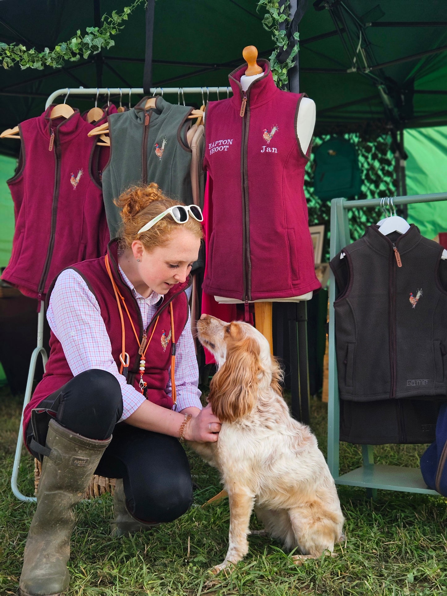 Embroidered Pheasant Gilet -  (women's)
