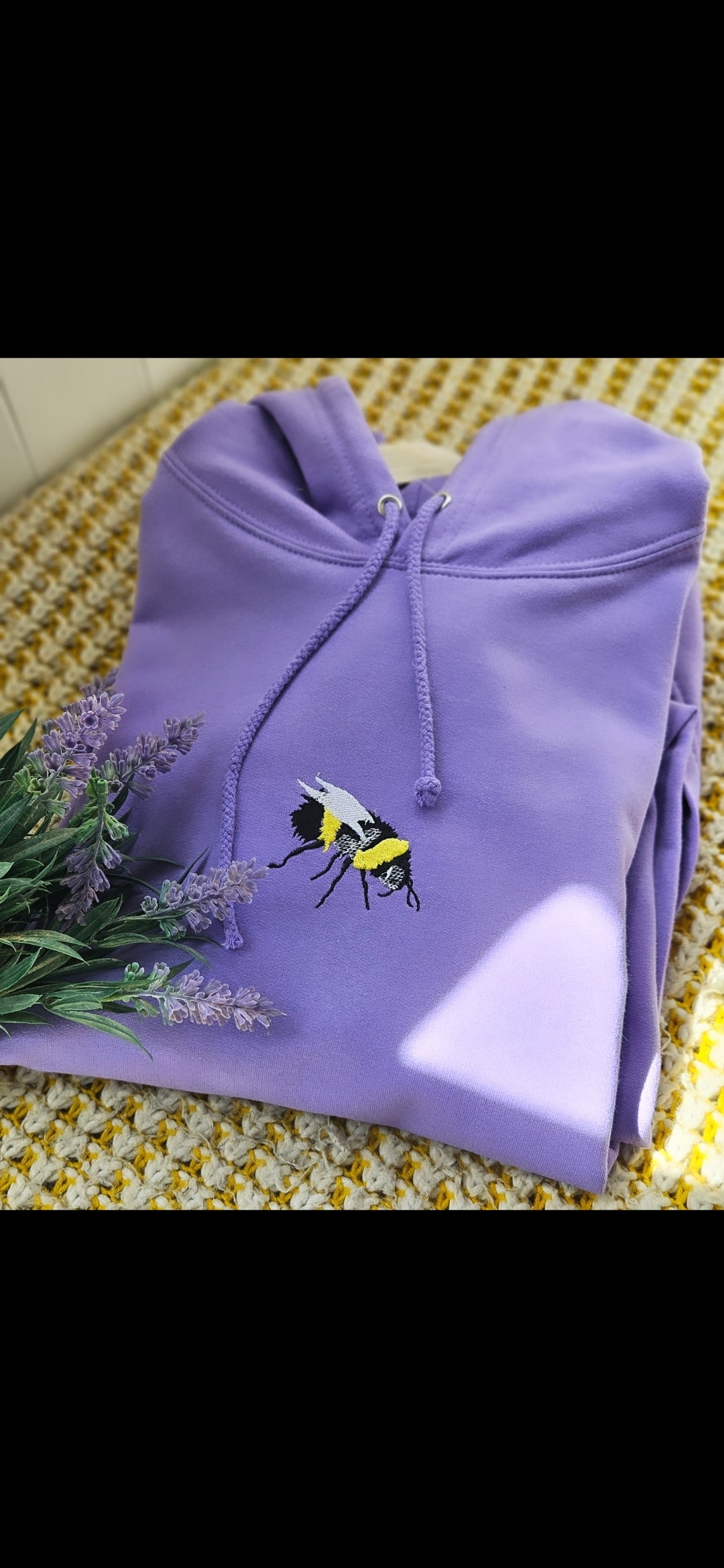 Embroidered bumble bee hoodies