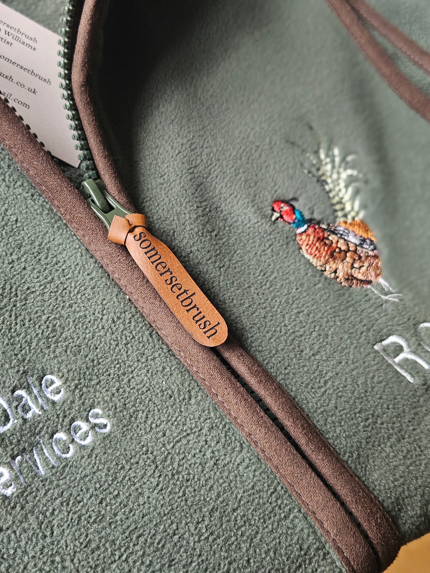 Embroidered Pheasant Fleece Jacket (women's)