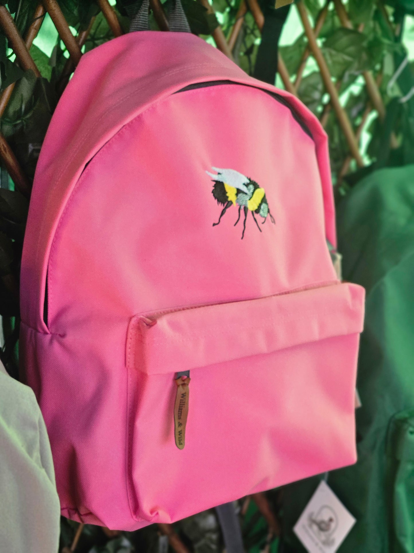 Embroidered Bumble Bee Rucksack