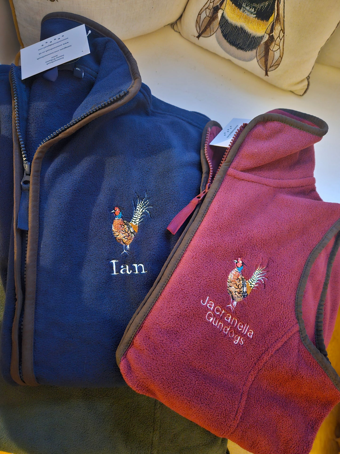 Embroidered Pheasant Gilet - (Men's)