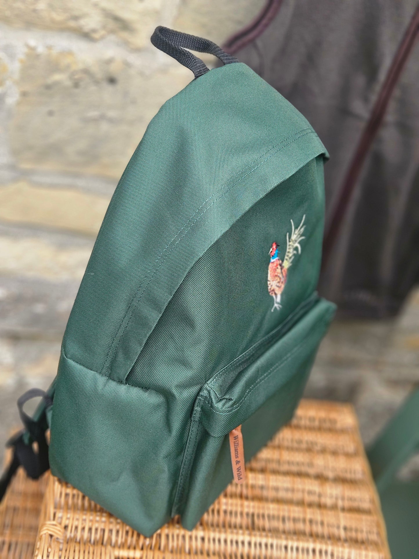 Embroidered Pheasant Rucksack