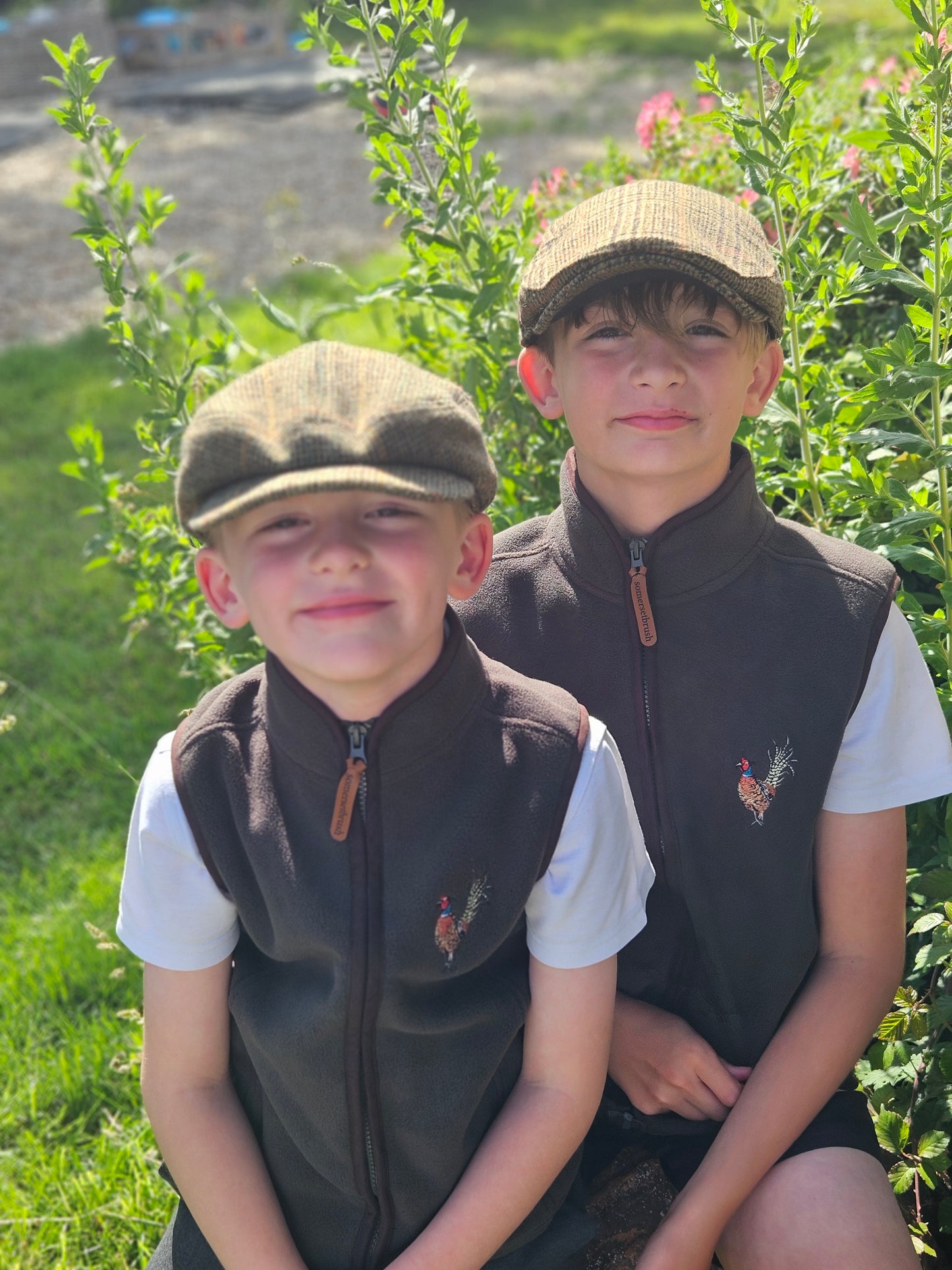 Children's Embroidered Pheasant Gilets