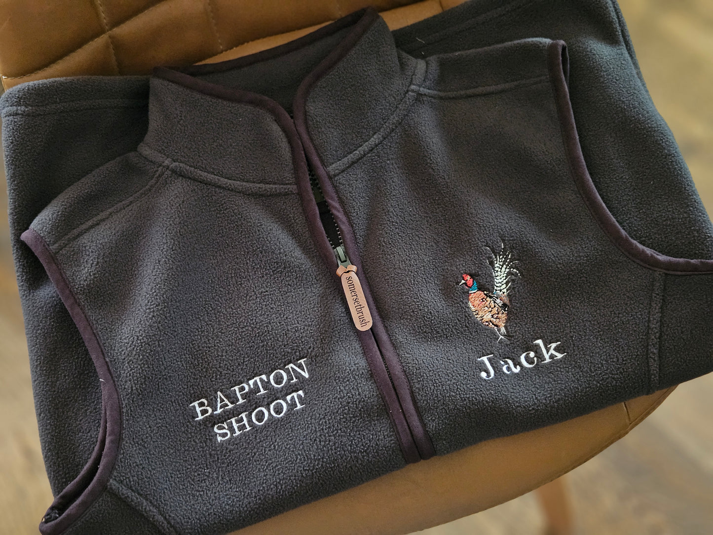Children's Embroidered Pheasant Gilets