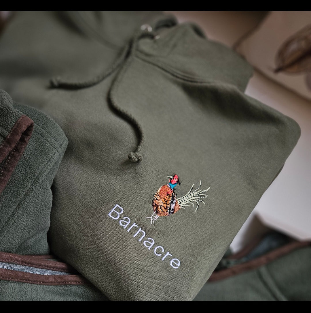 Children's Embroidered Pheasant Hoodies