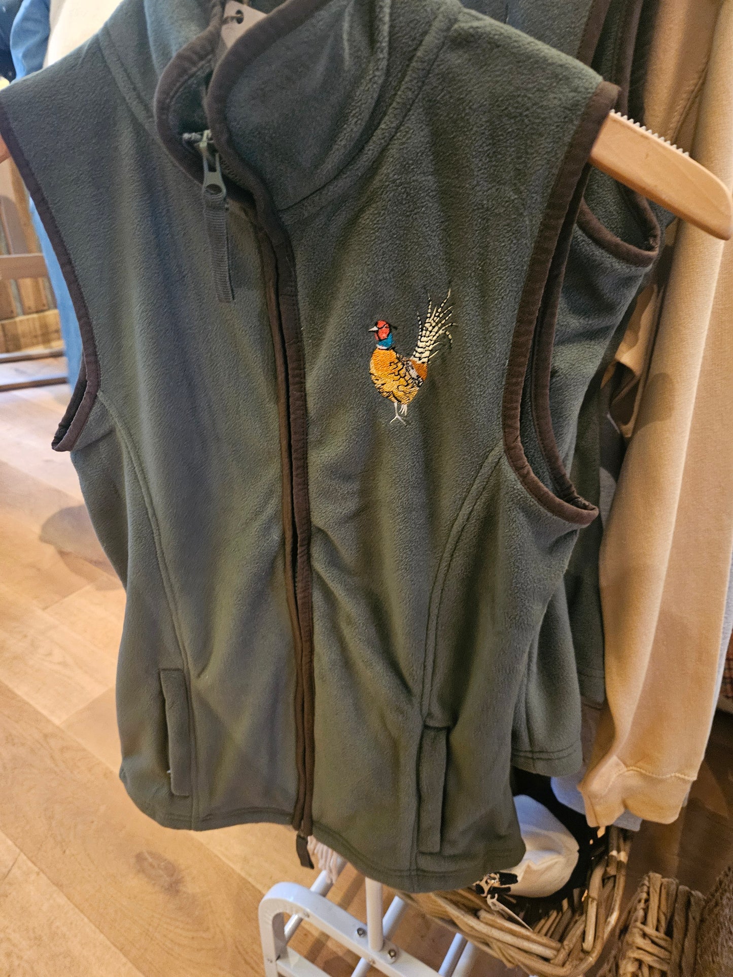 Embroidered Pheasant Gilet - (women's)