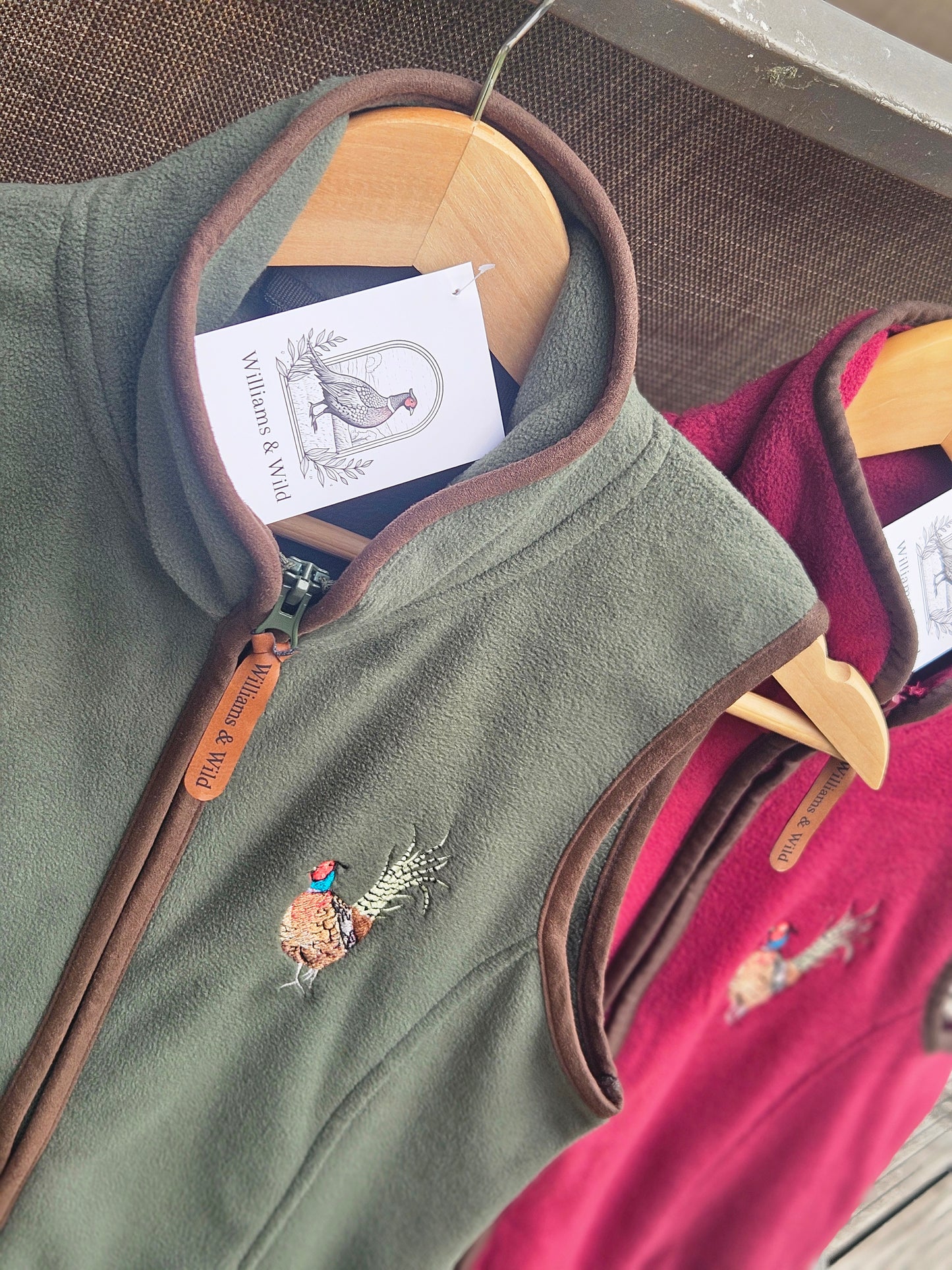 Embroidered Pheasant Gilet - (Men's)