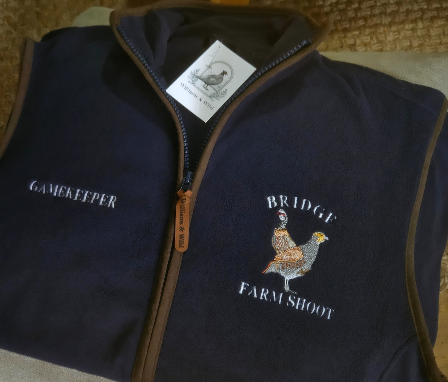 Embroidered Partridge Gilet -  (Women's)