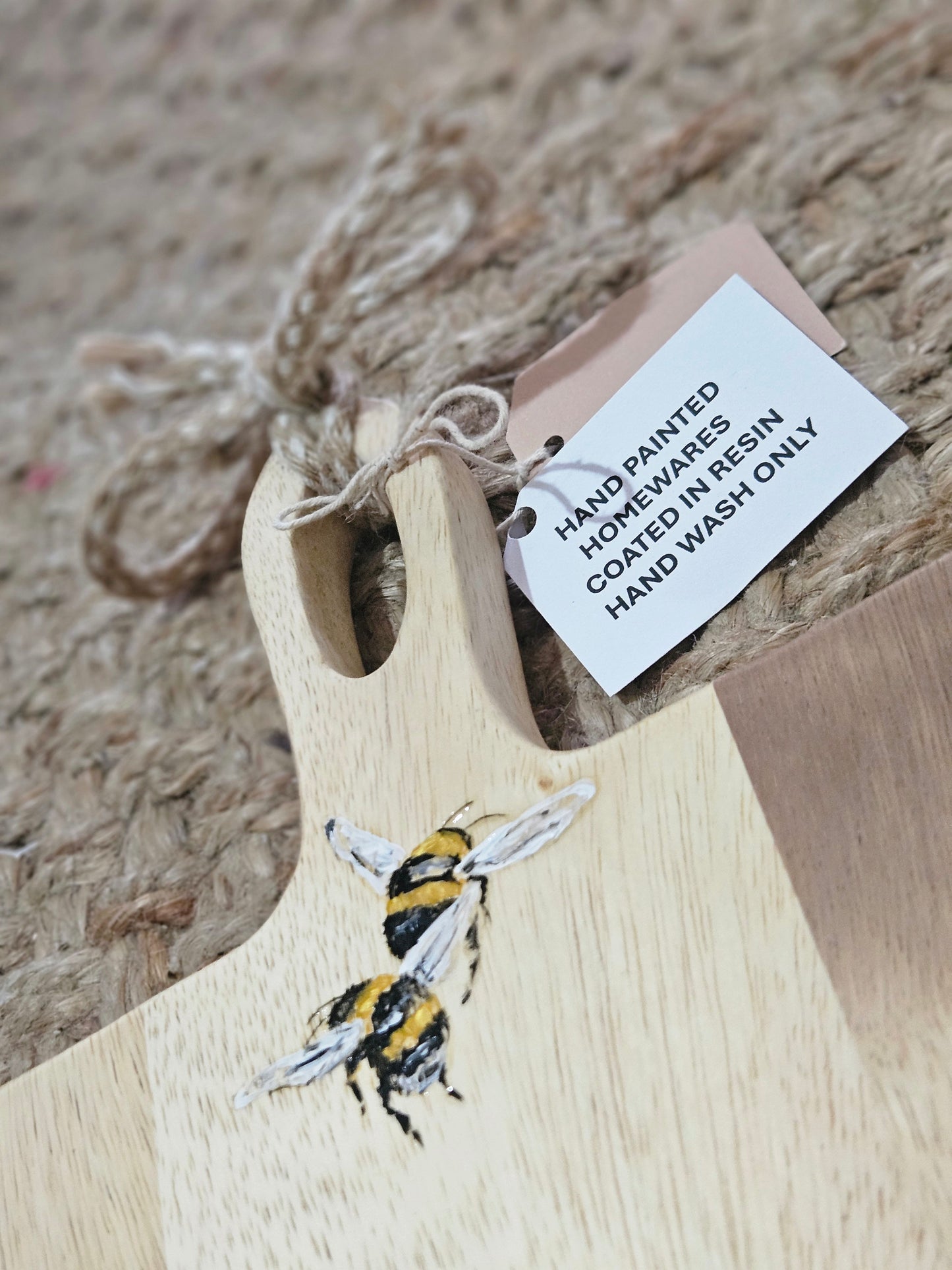 Large Long Hand Painted Double Bee Board / Platter 🐝