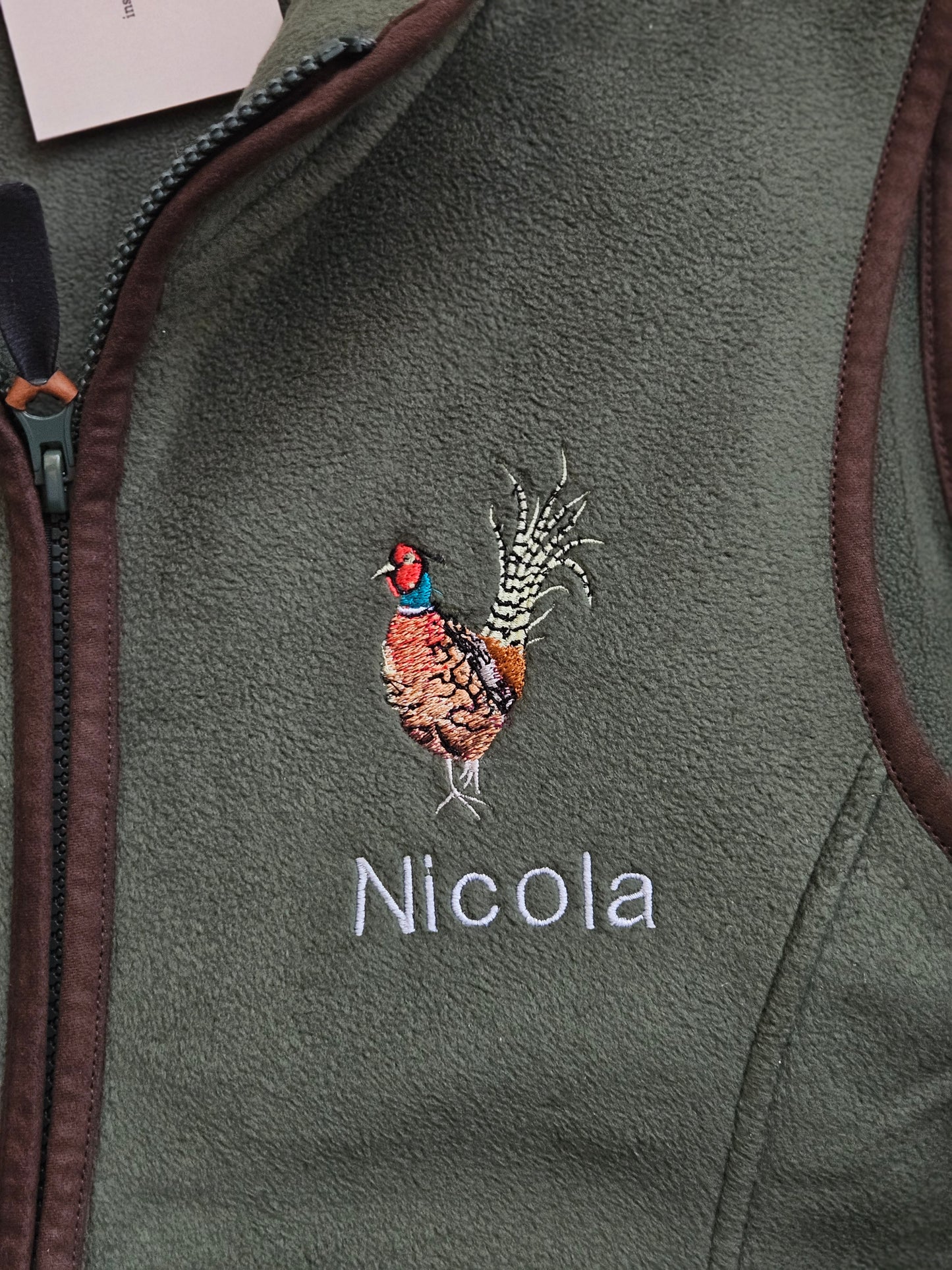 Embroidered Pheasant Gilet - (women's)