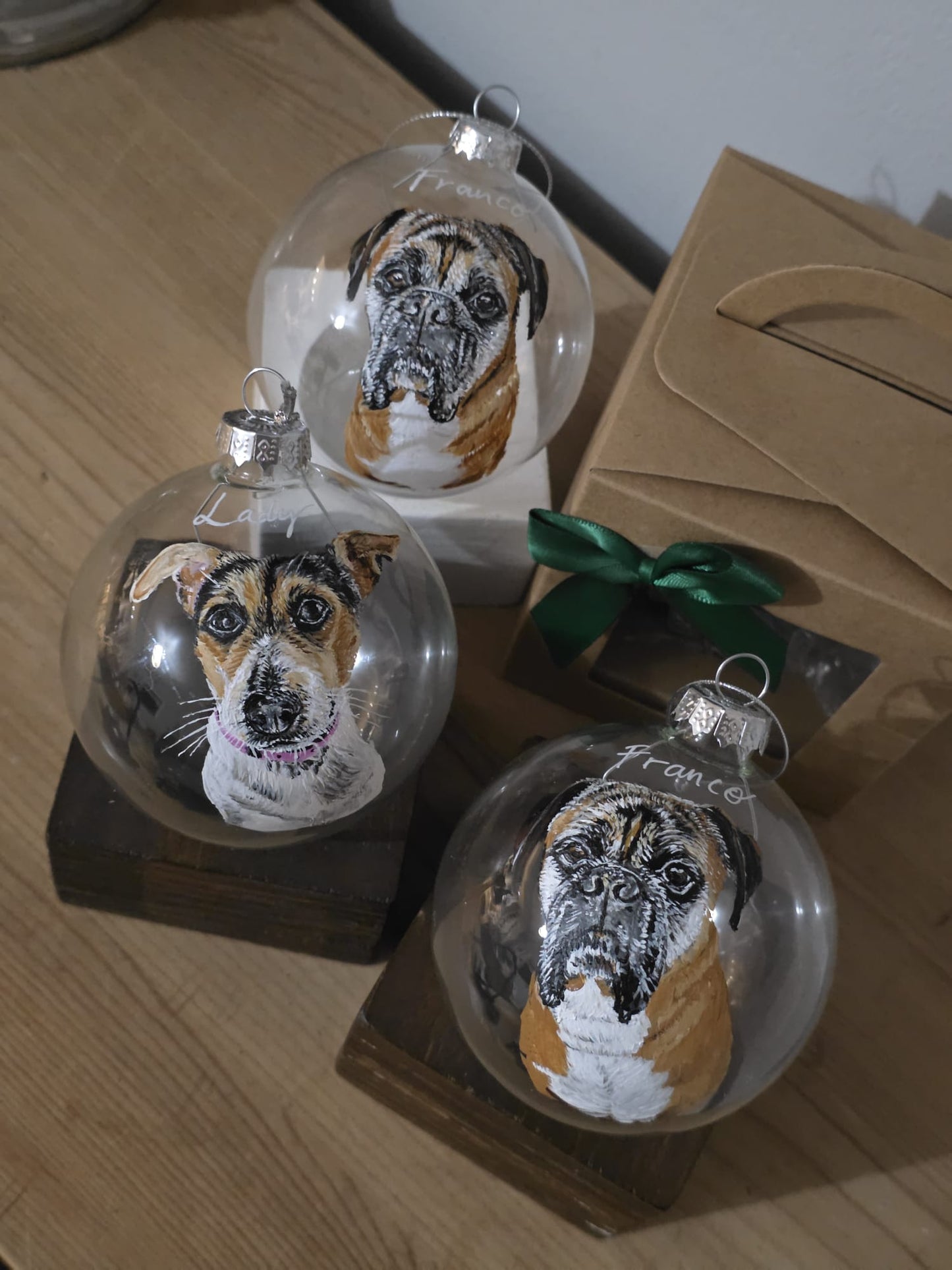 Hand Painted Glass Bauble