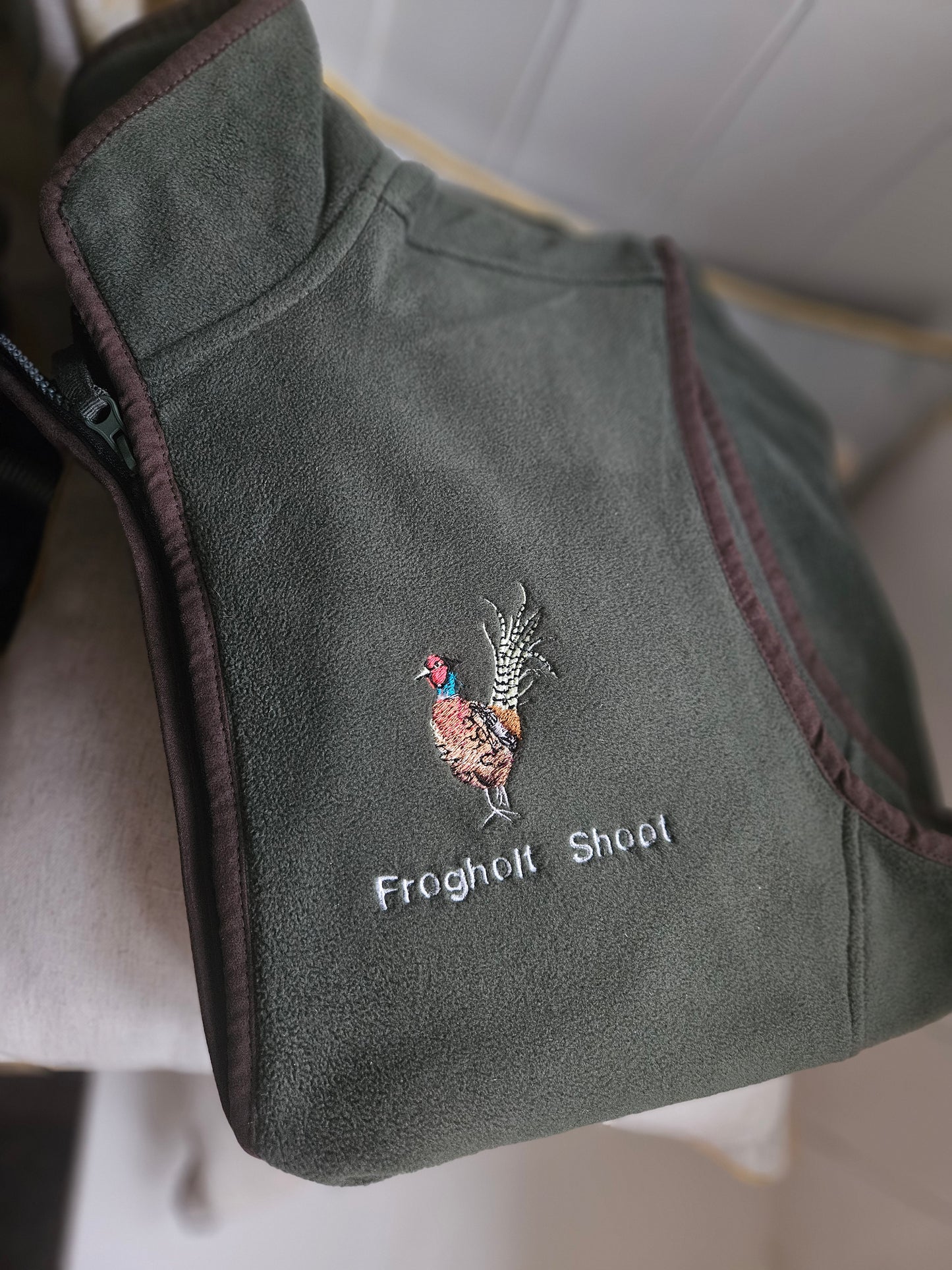Embroidered Pheasant Gilet - (Men's)