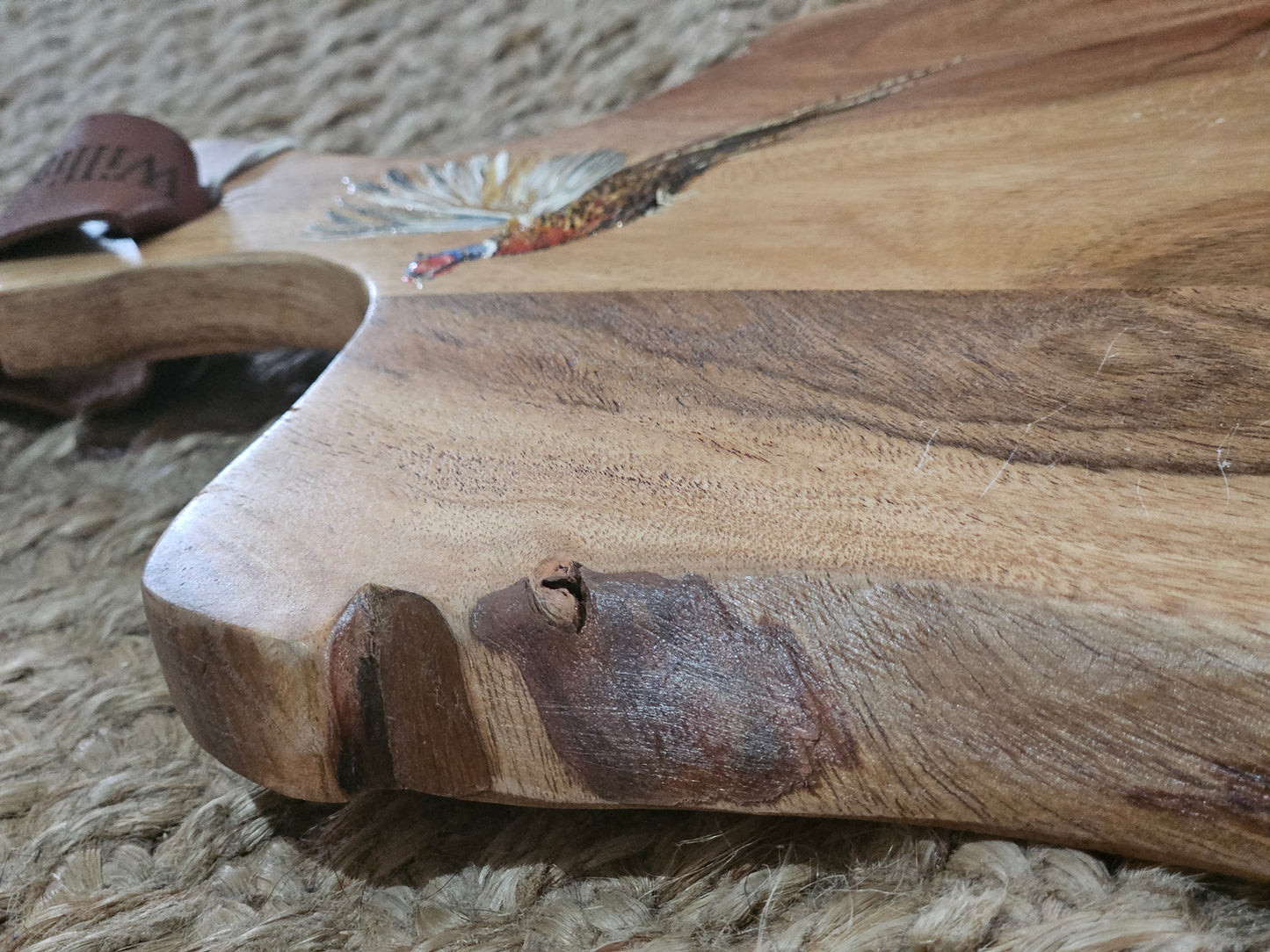 Hand Painted Pheasant Serving Board