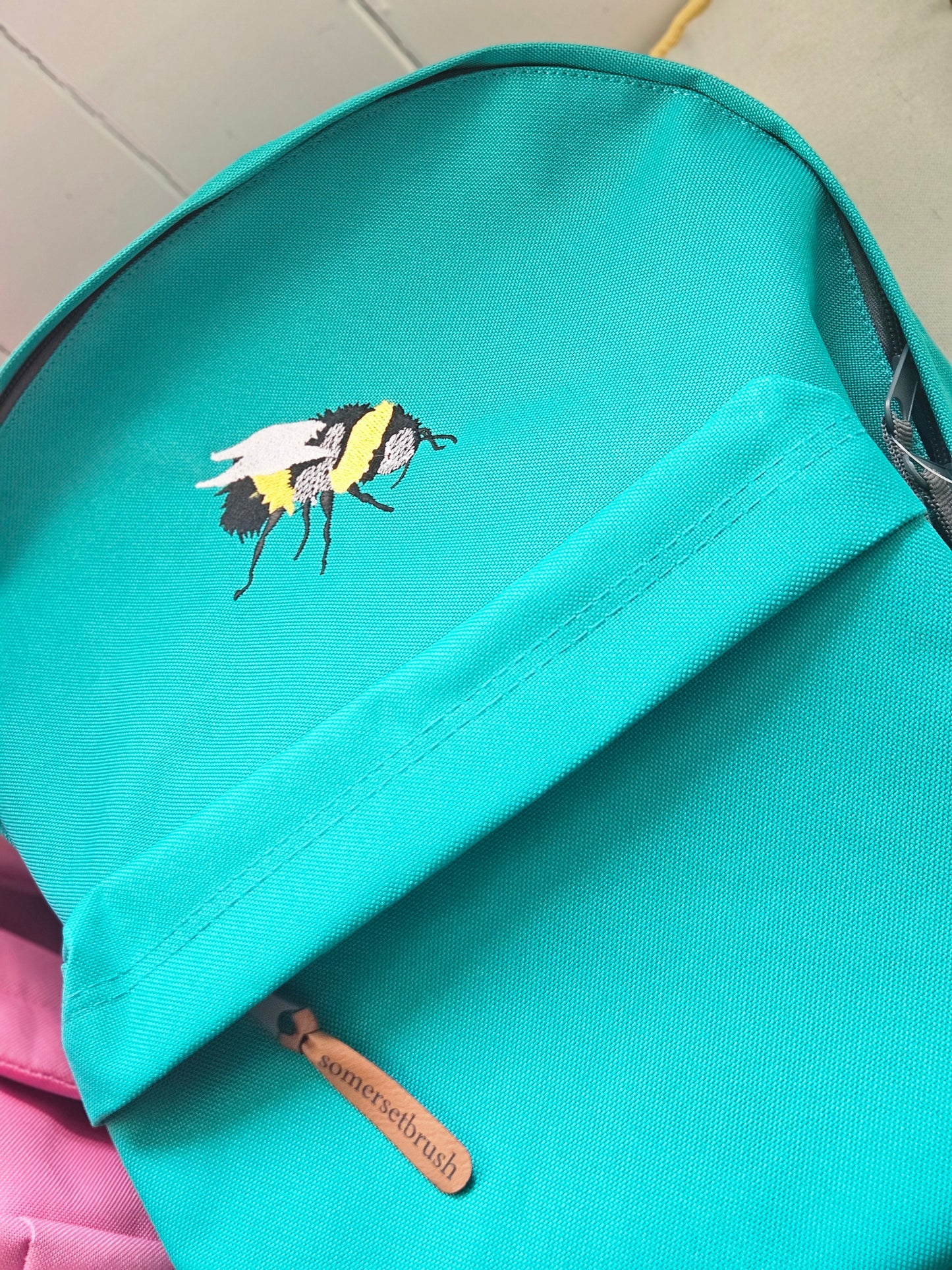 Embroidered Bee Rucksack