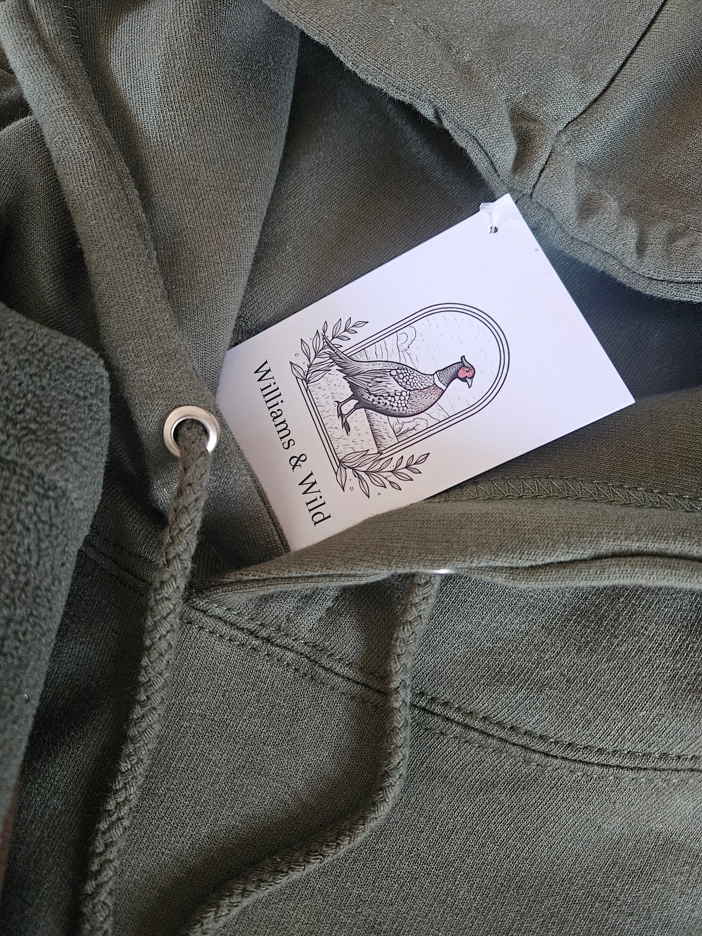 Embroidered Pheasant Hoodies. UNISEX