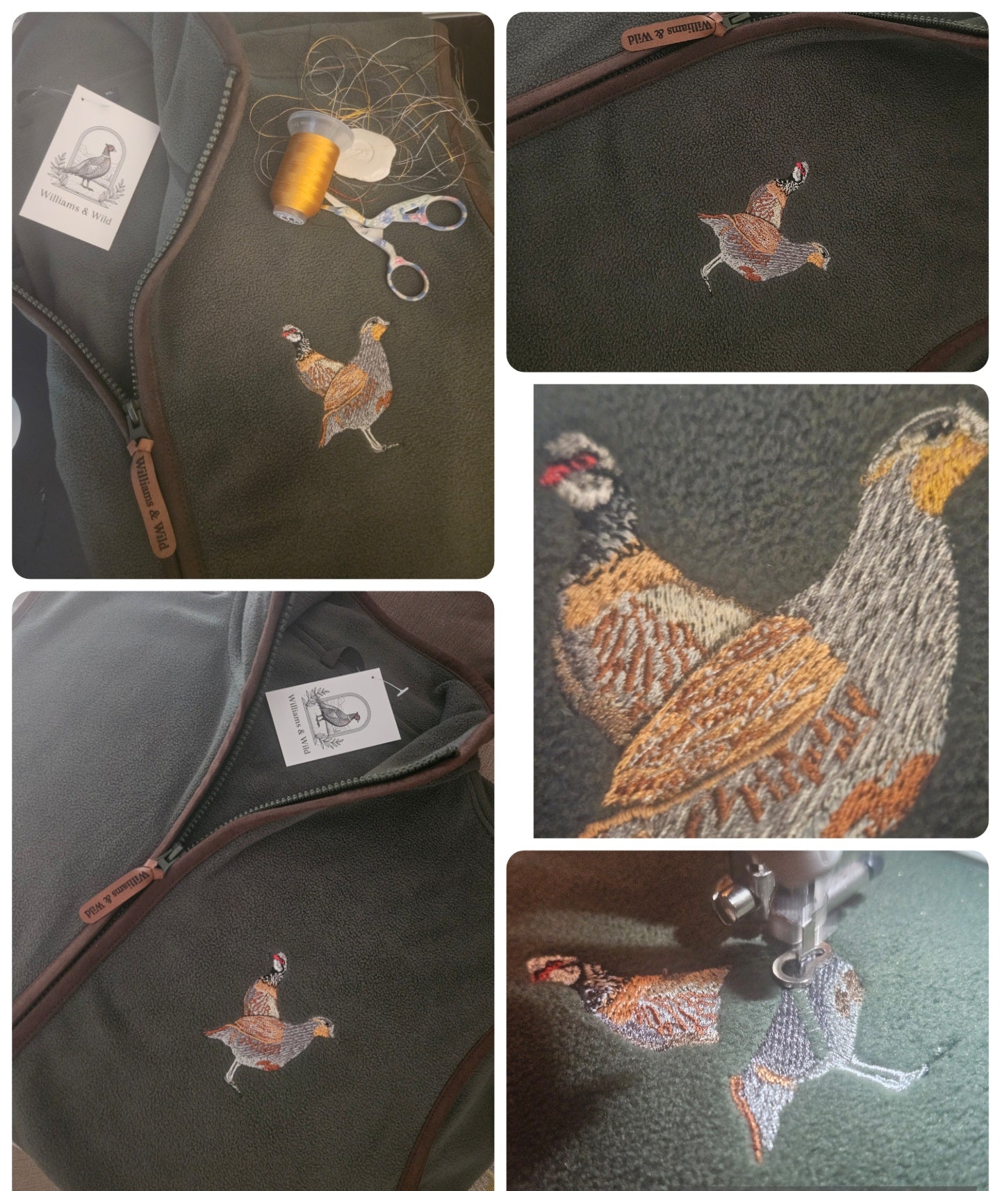 Embroidered Partridge Gilet -  (Women's)
