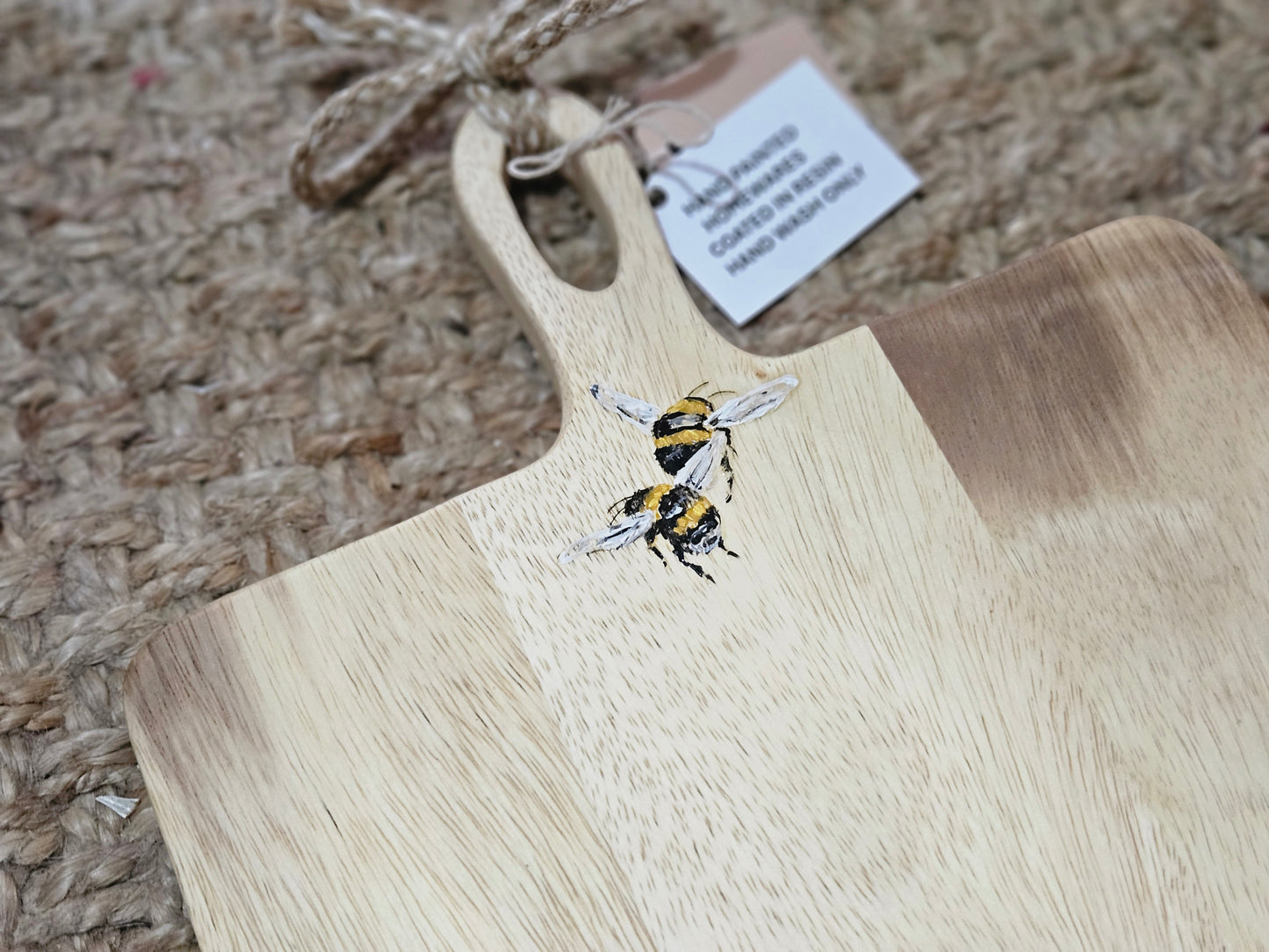 Large Long Hand Painted Double Bee Board / Platter 🐝