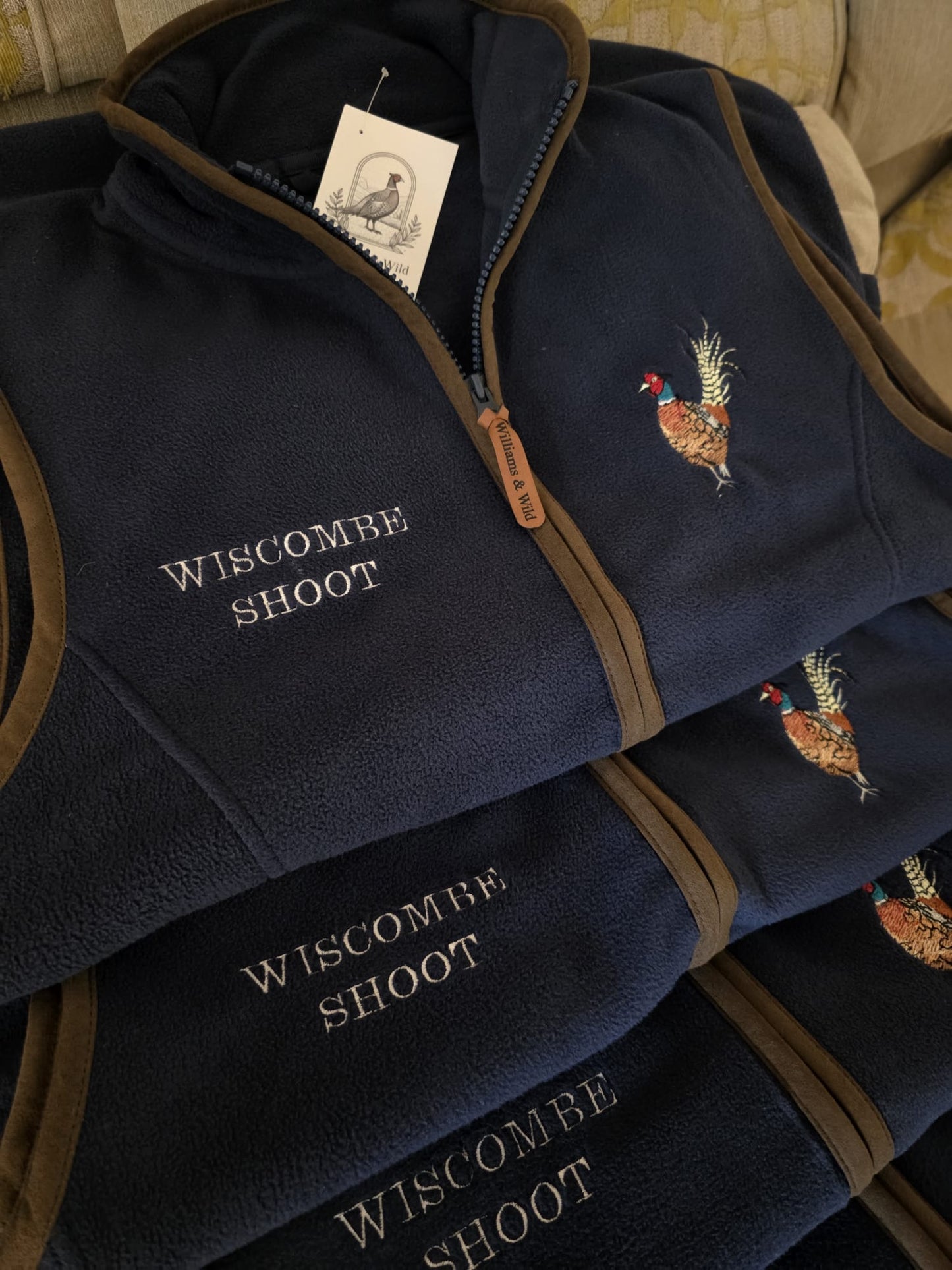 Embroidered Pheasant Gilet -  (Men's)