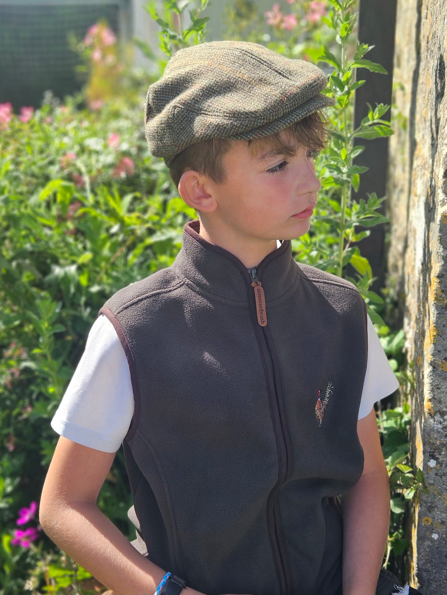 Children's Embroidered Pheasant Gilets