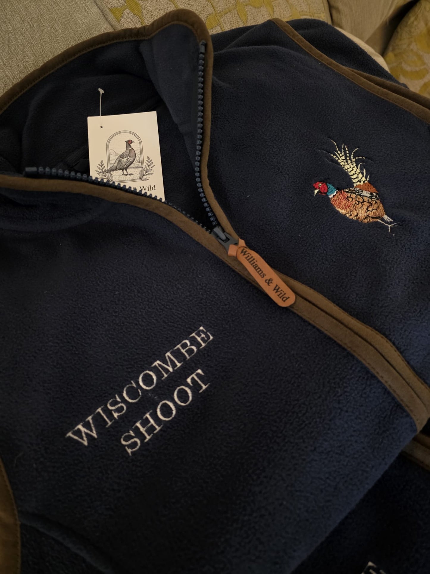 Embroidered Pheasant Gilet -  (Men's)