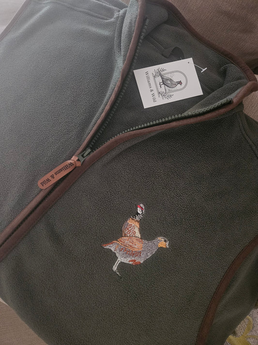 Embroidered Partridge Gilet -  (Men's)