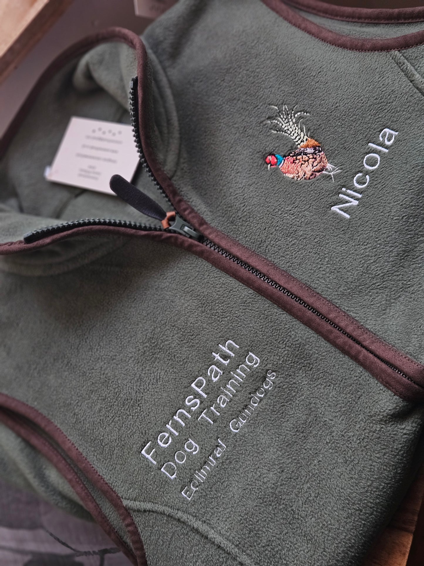 Embroidered Pheasant Gilet - (women's)